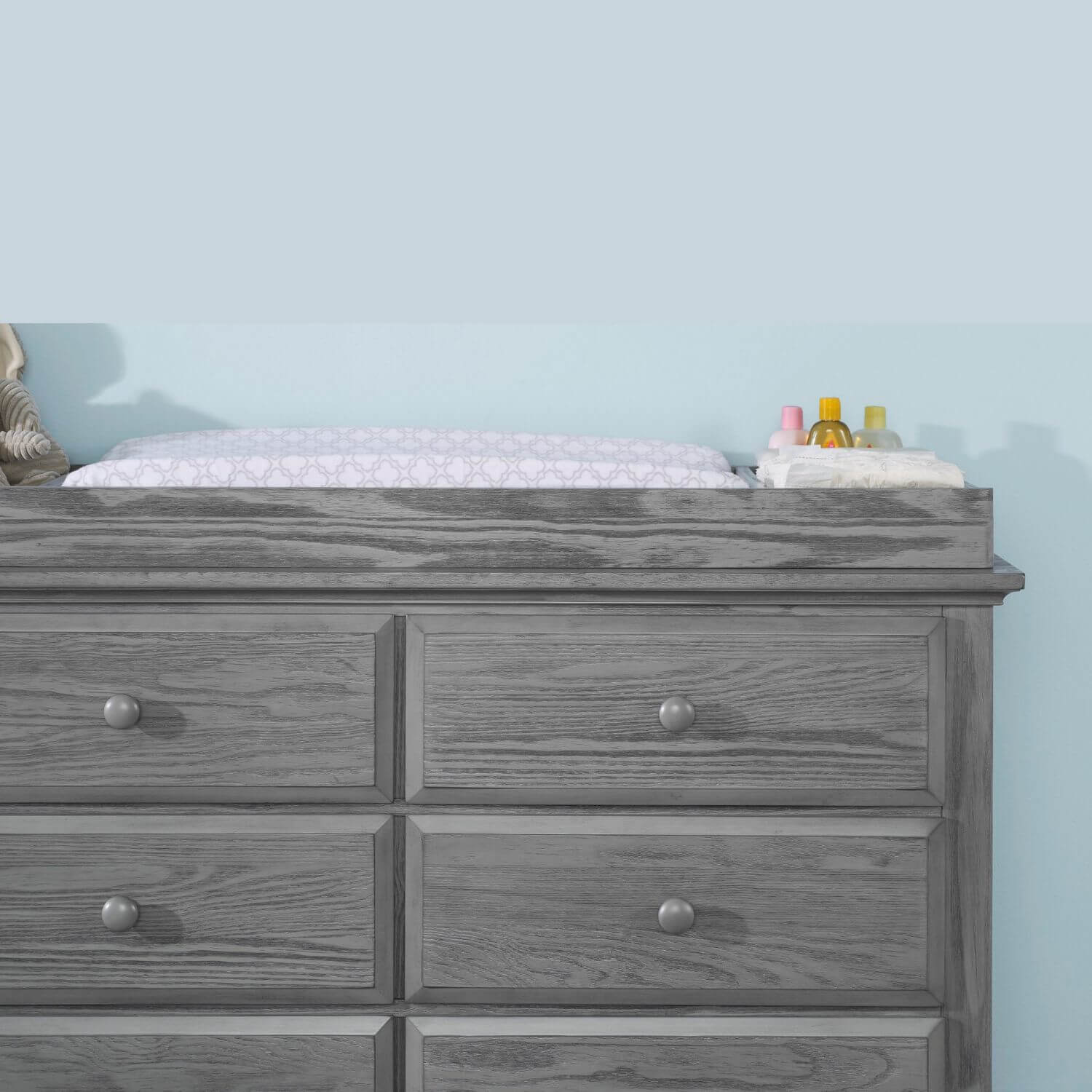 Oxford Baby Universal Changing Topper | Graphite Gray