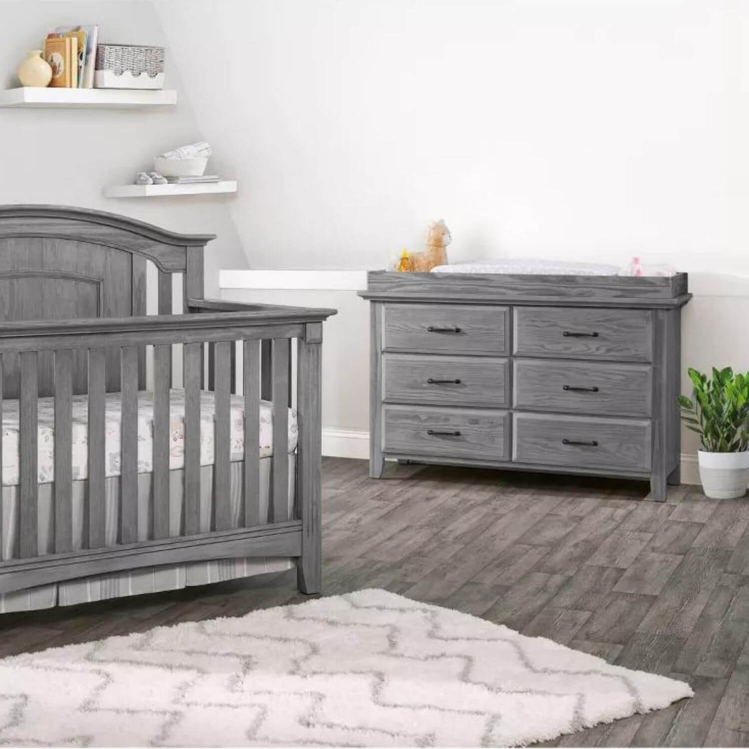 Oxford Baby Universal Changing Topper | Graphite Gray