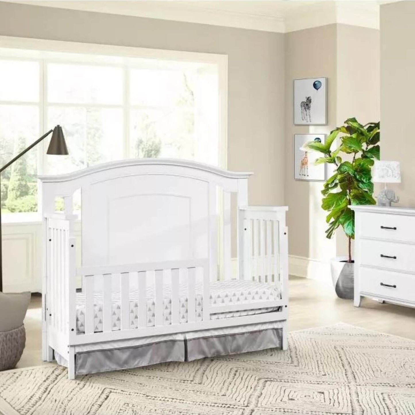 Oxford Baby Universal Guard Rail for Willowbrook 4-in-1 Crib | White