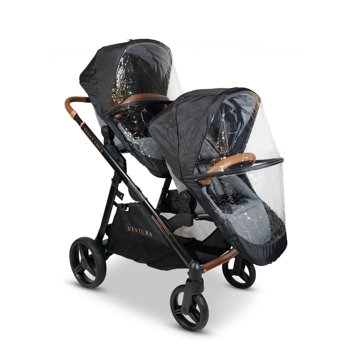 Venice Child Ventura Single to Double Stroller & 2nd Toddler Seat | Shadow