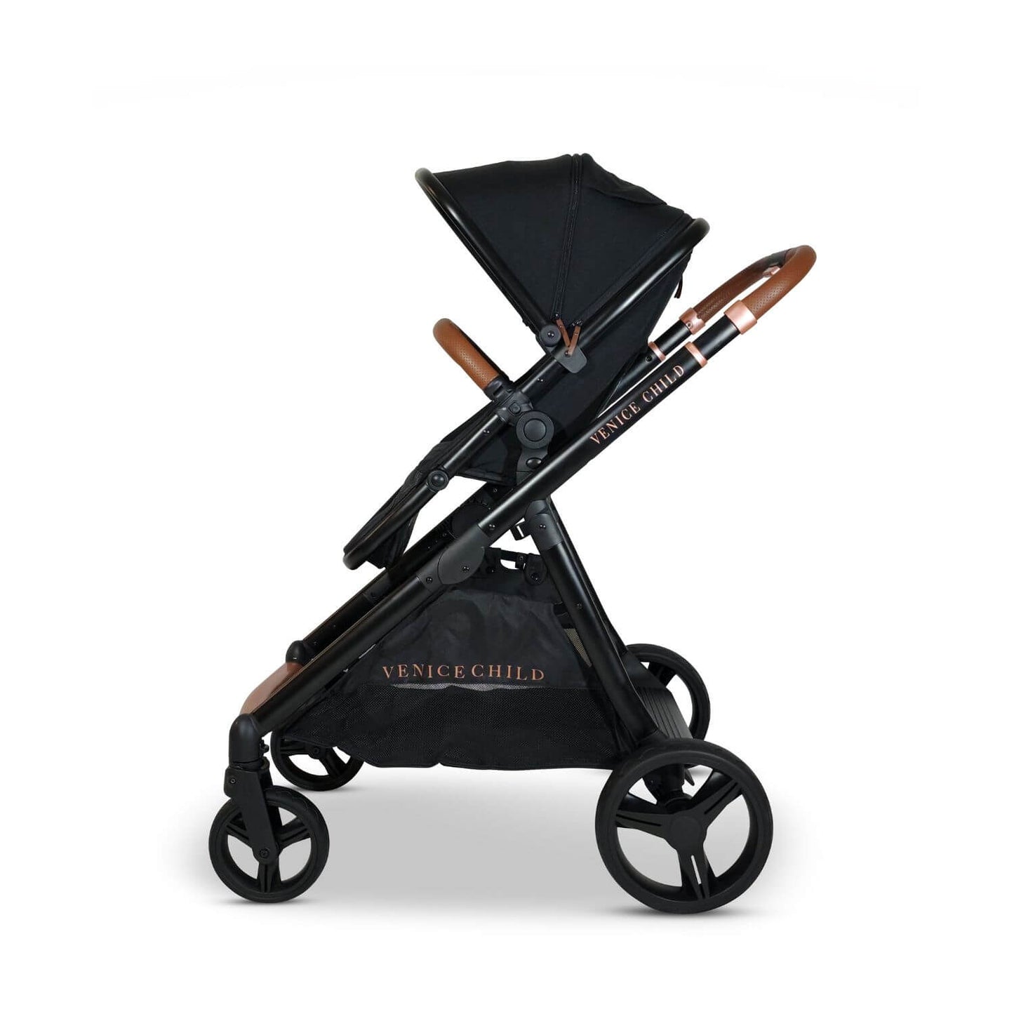 Venice Child Ventura Single to Double Stroller & Bassinet | Midnight