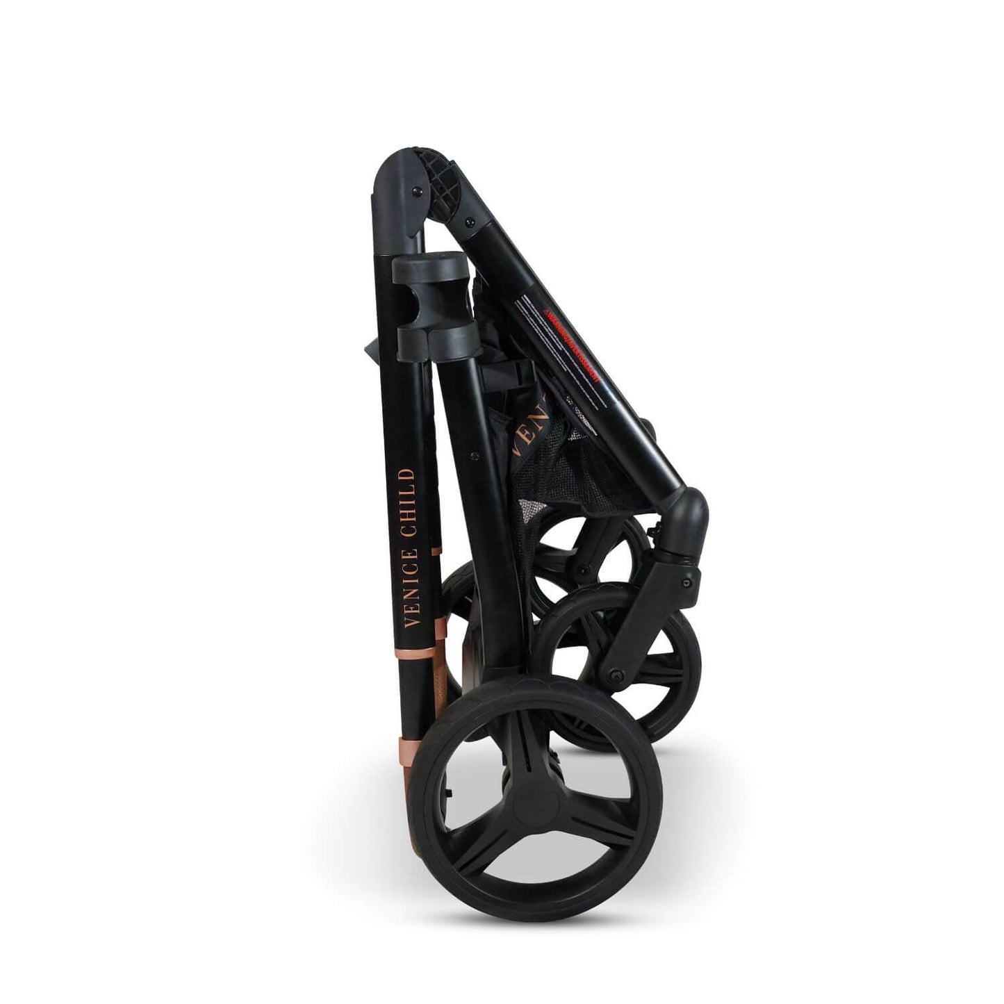 Venice Child Ventura Single to Double Stroller & Bassinet | Shadow - Folded