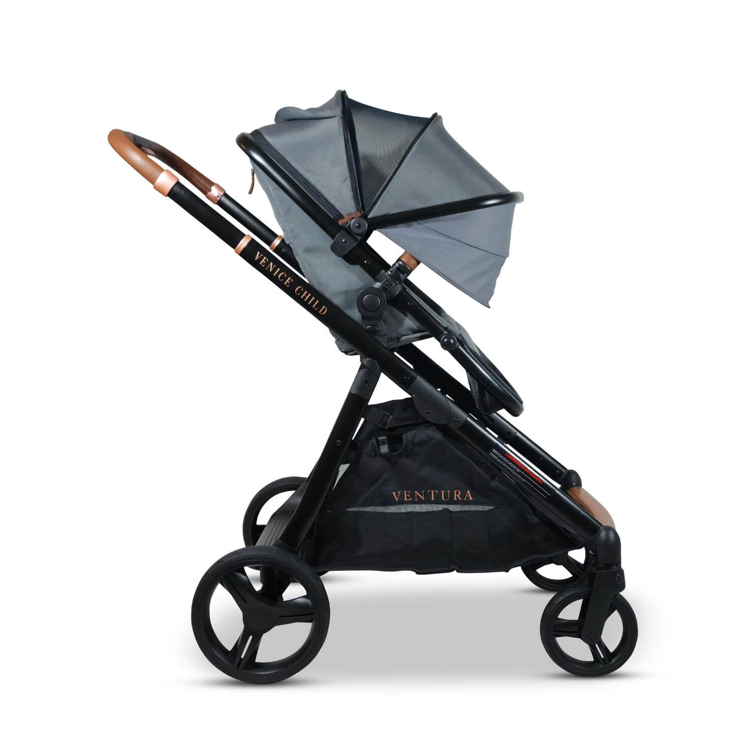 double sit stand stroller Venice Child Ventura Single to Double Sit-And-Stand Stroller, Shadow