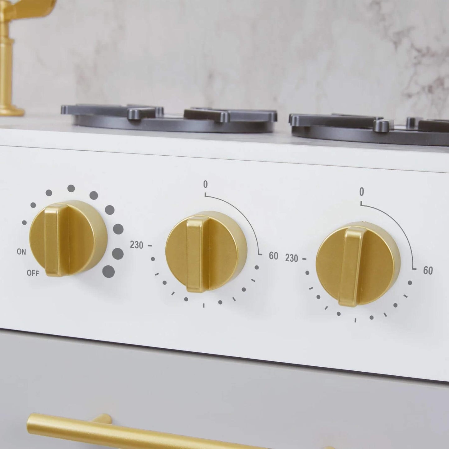 Detail of Teamson Kids Versailles Play Kitchen with Refrigerator White