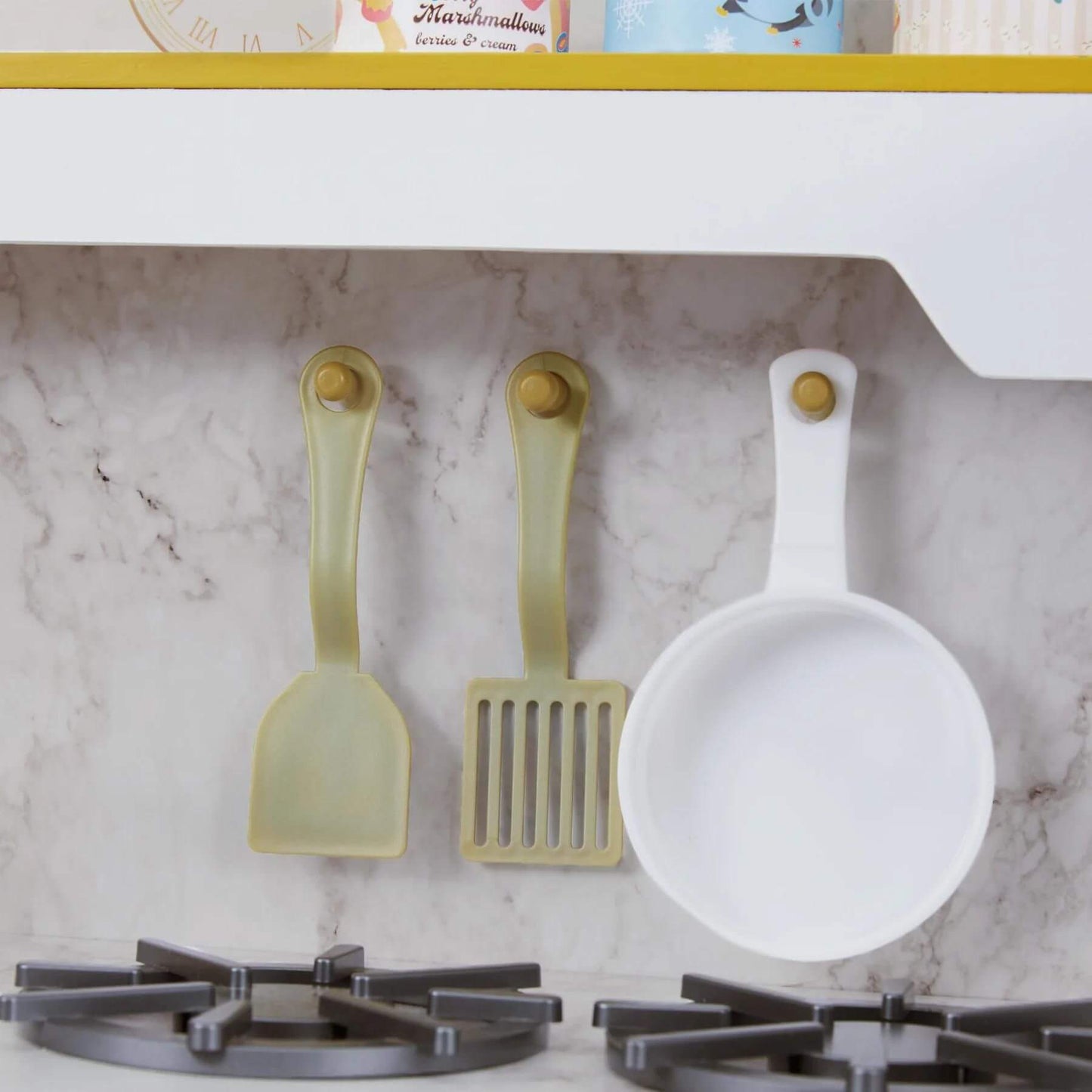 Detail of Teamson Kids Versailles Play Kitchen with Refrigerator White