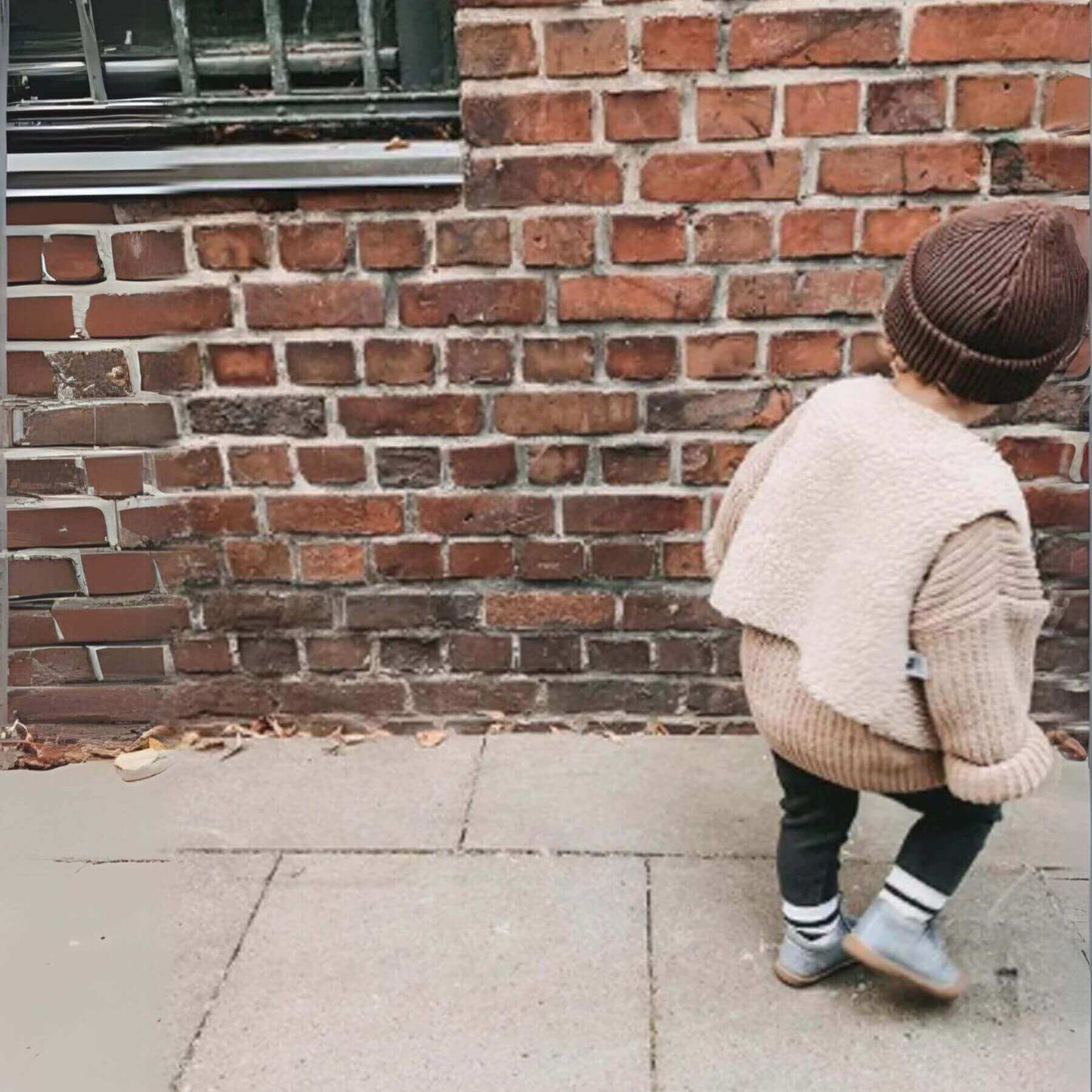 Boy Wearing Unique Love Design Vest Vegan