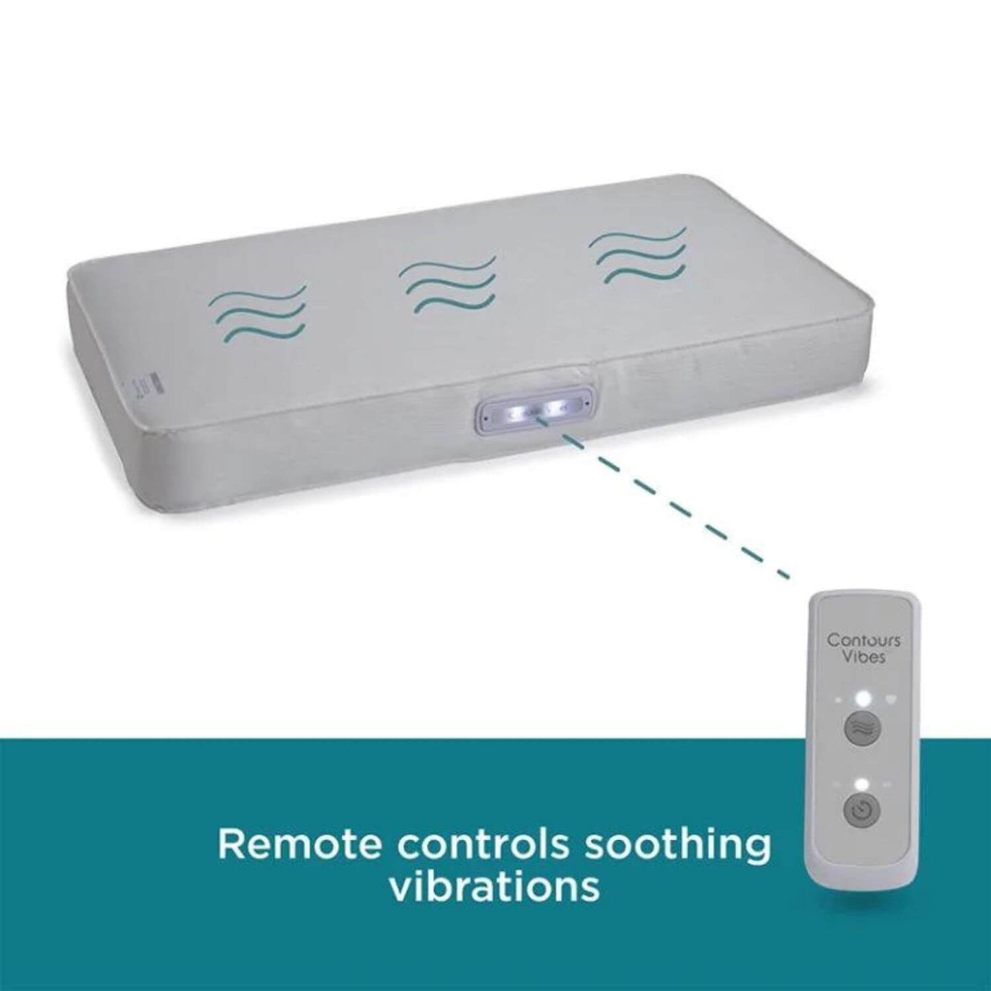 Contours Vibes 2-Stage Soothing Vibrations Crib and Toddler Mattress - Detail