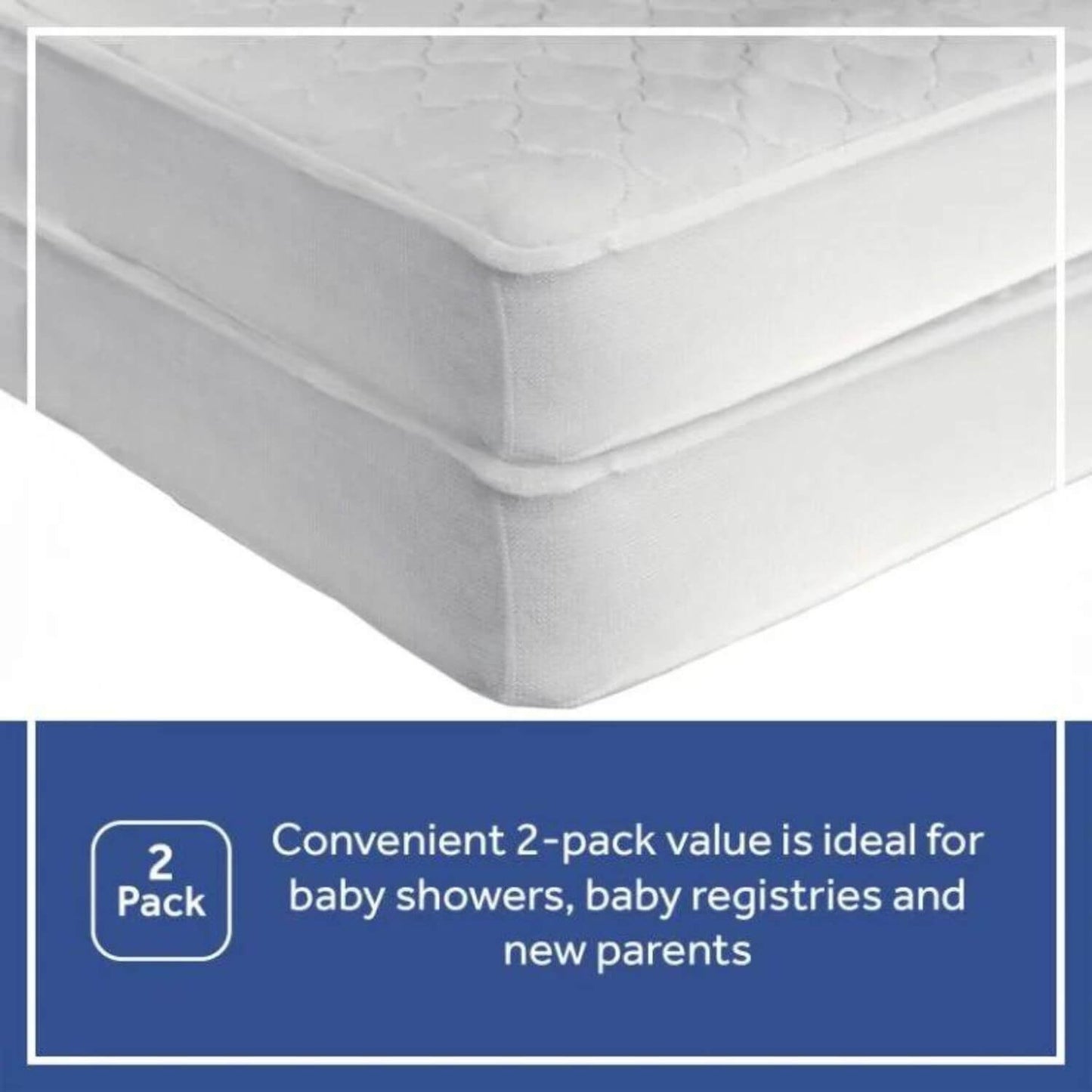 Sealy Waterproof, 2 pack, Crib Mattress Pad - Sold in 2 Pack