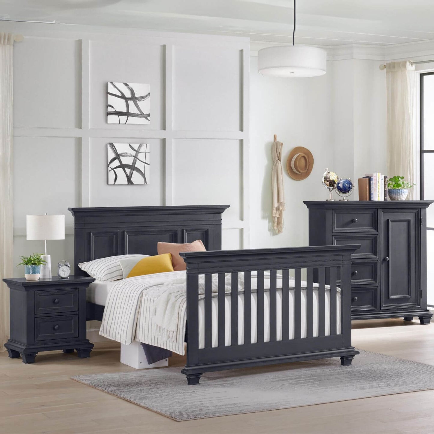 Oxford Baby Weston 2 Drawer Nightstand Midnight Slate