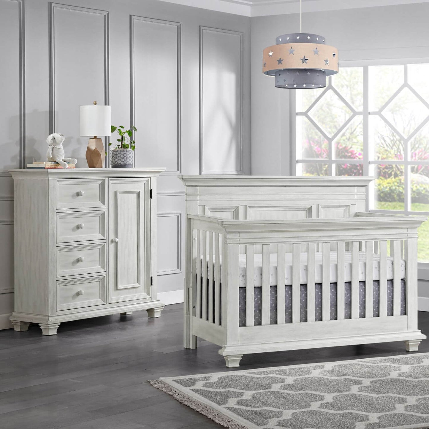 Oxford Baby Weston 4-Drawer Chifferobe | Vintage White