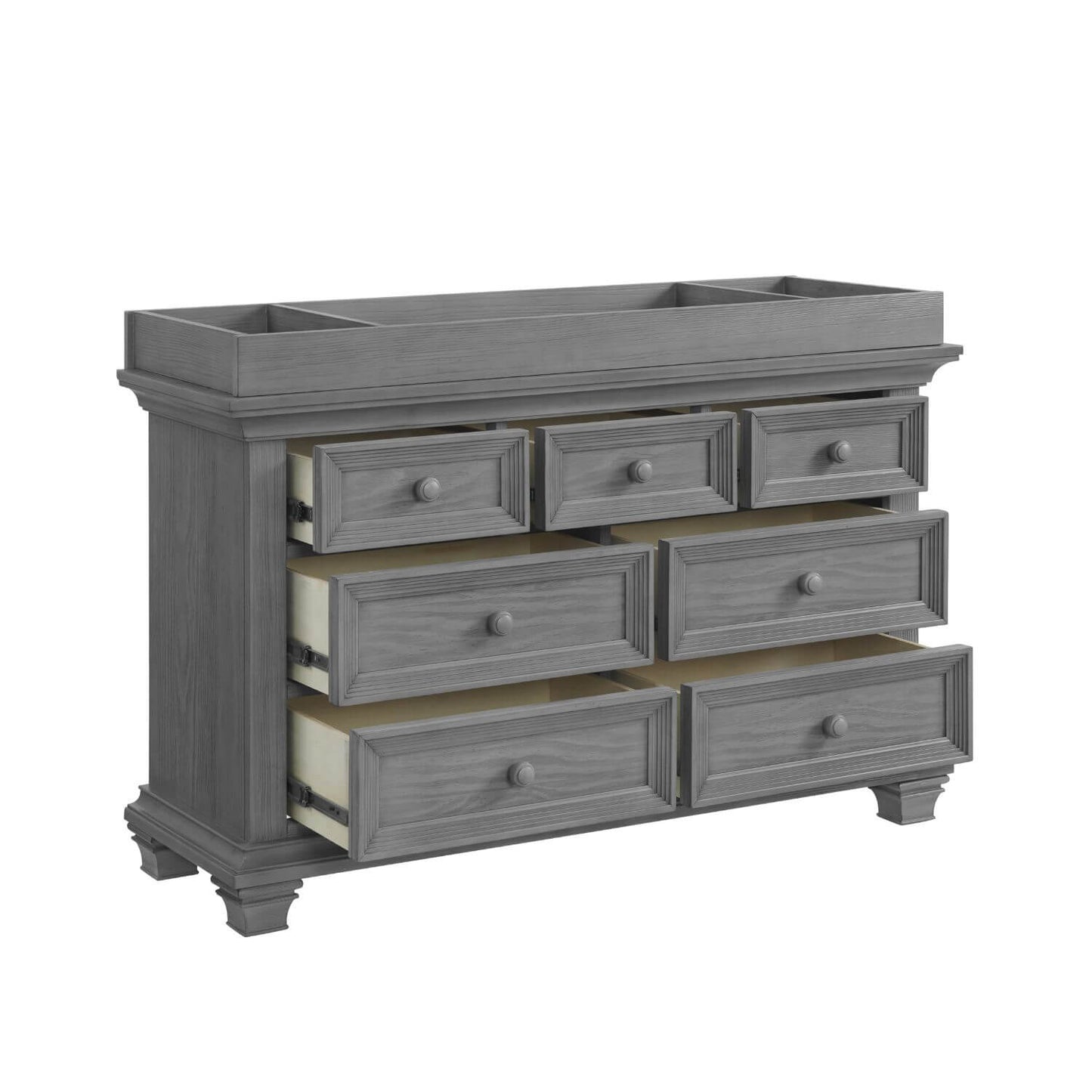 Oxford Baby Weston 7 Drawer Dresser Dusk Gray