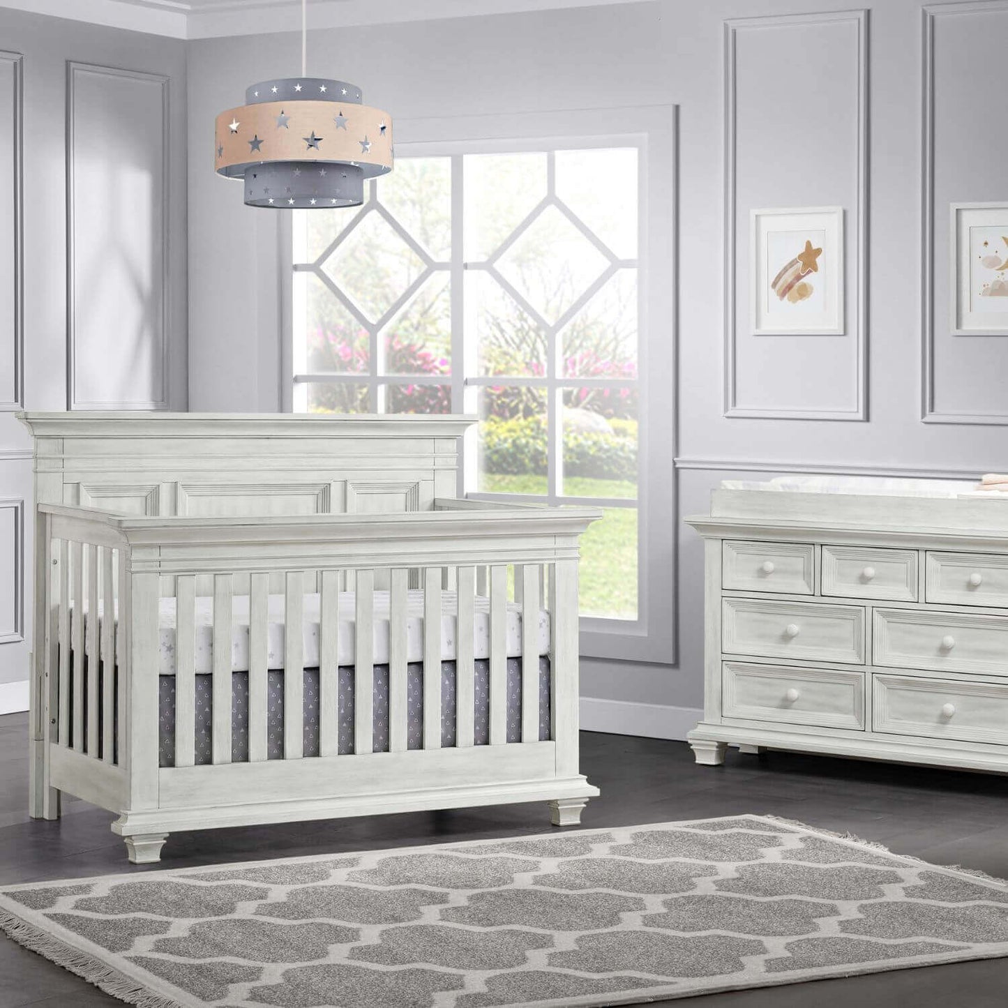 Oxford Baby Weston Full Bed Conversion Kit | Vintage White
