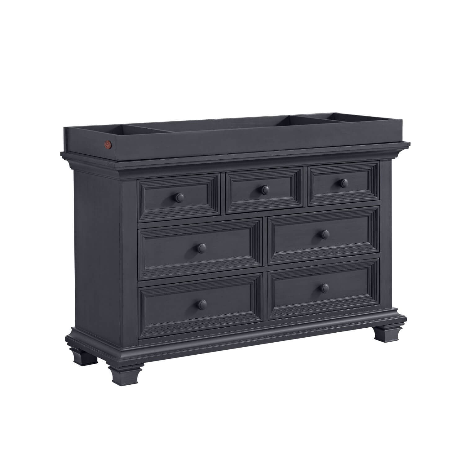 Oxford Baby Weston Changing Topper for 7 Drawer Dresser | Midnight Slate