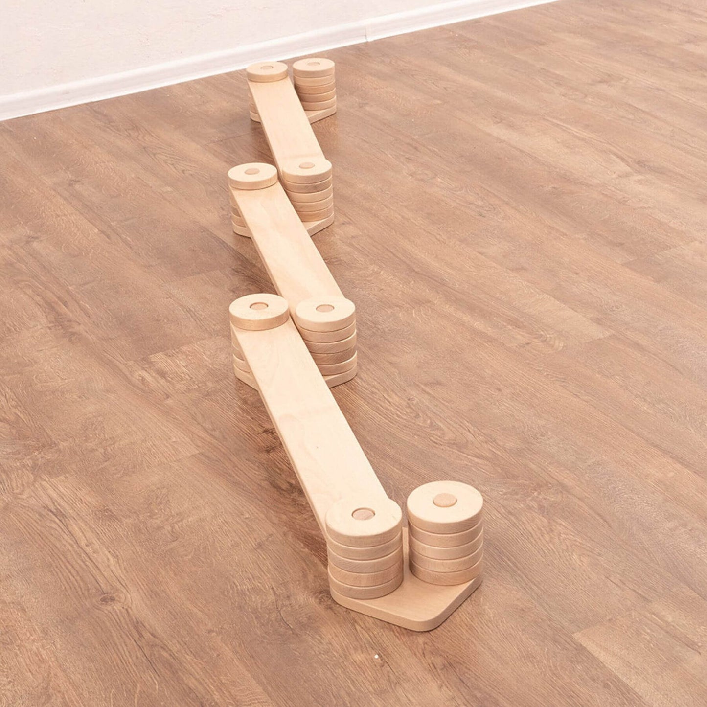 Wood and Hearts Balance Beam Zigzag