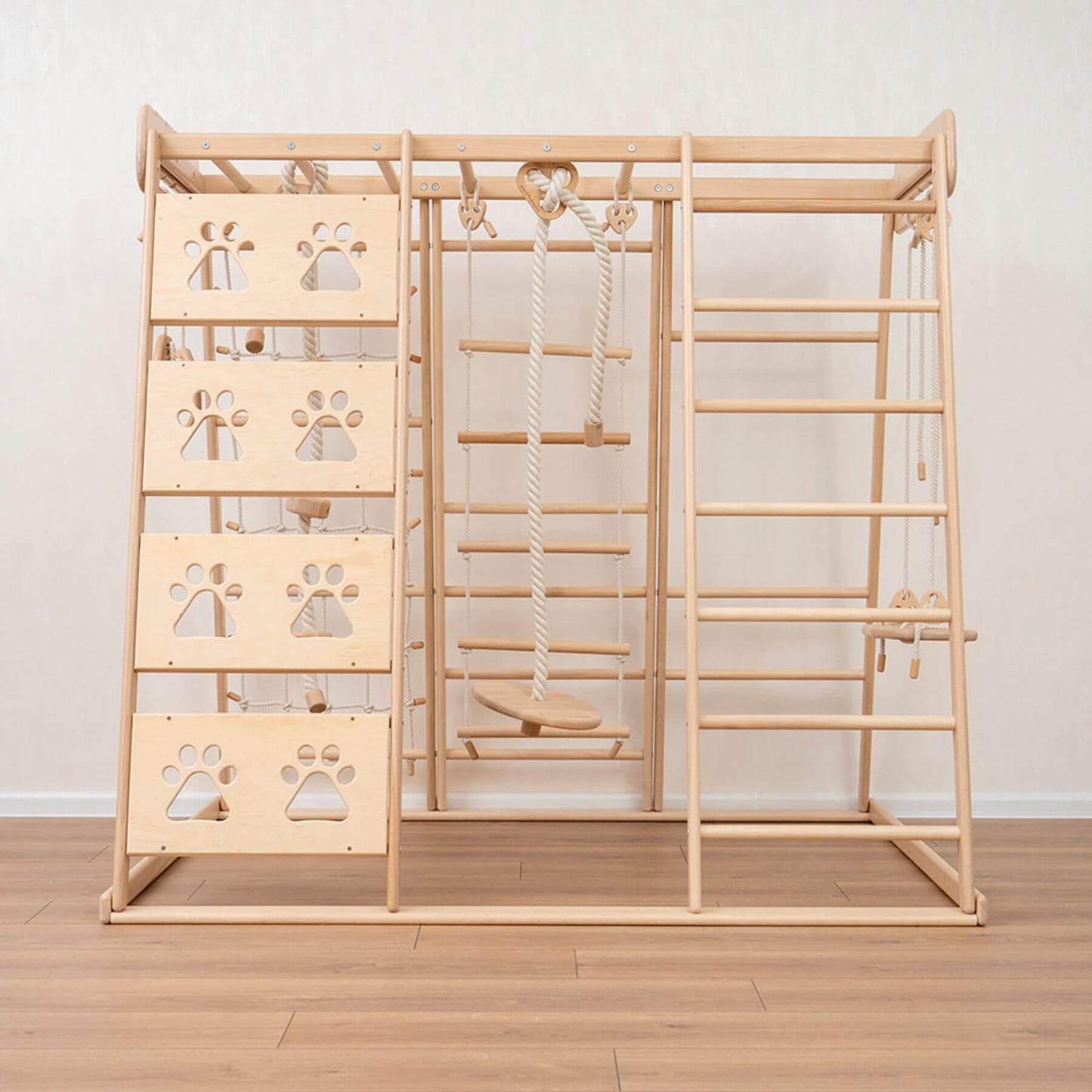 Wood and Hearts Climbing Playground