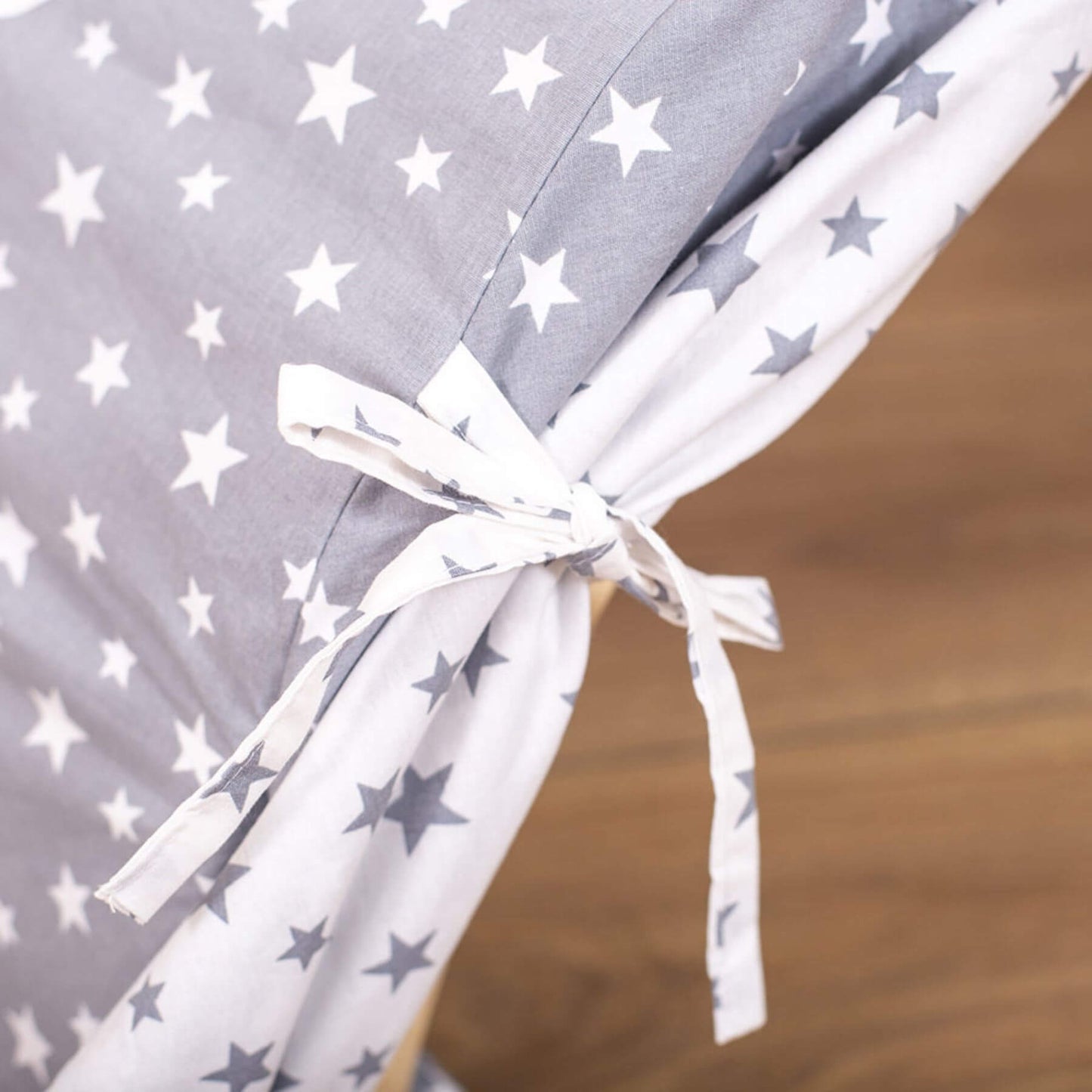 Detail of Wood and Hearts Large Climbing Arch w/ Pillow & Tent Starry Night