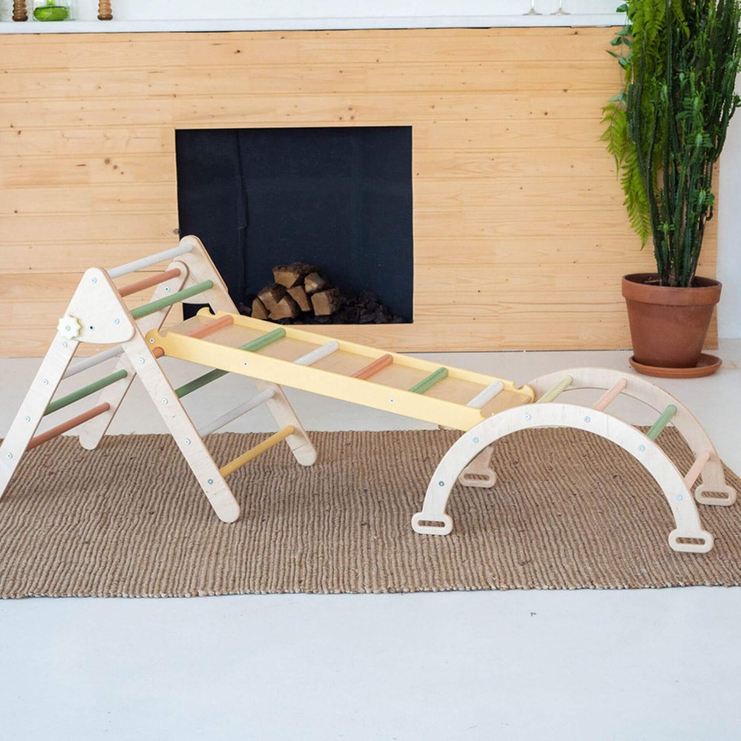 Wood and Hearts Montessori Climbing Set of 3