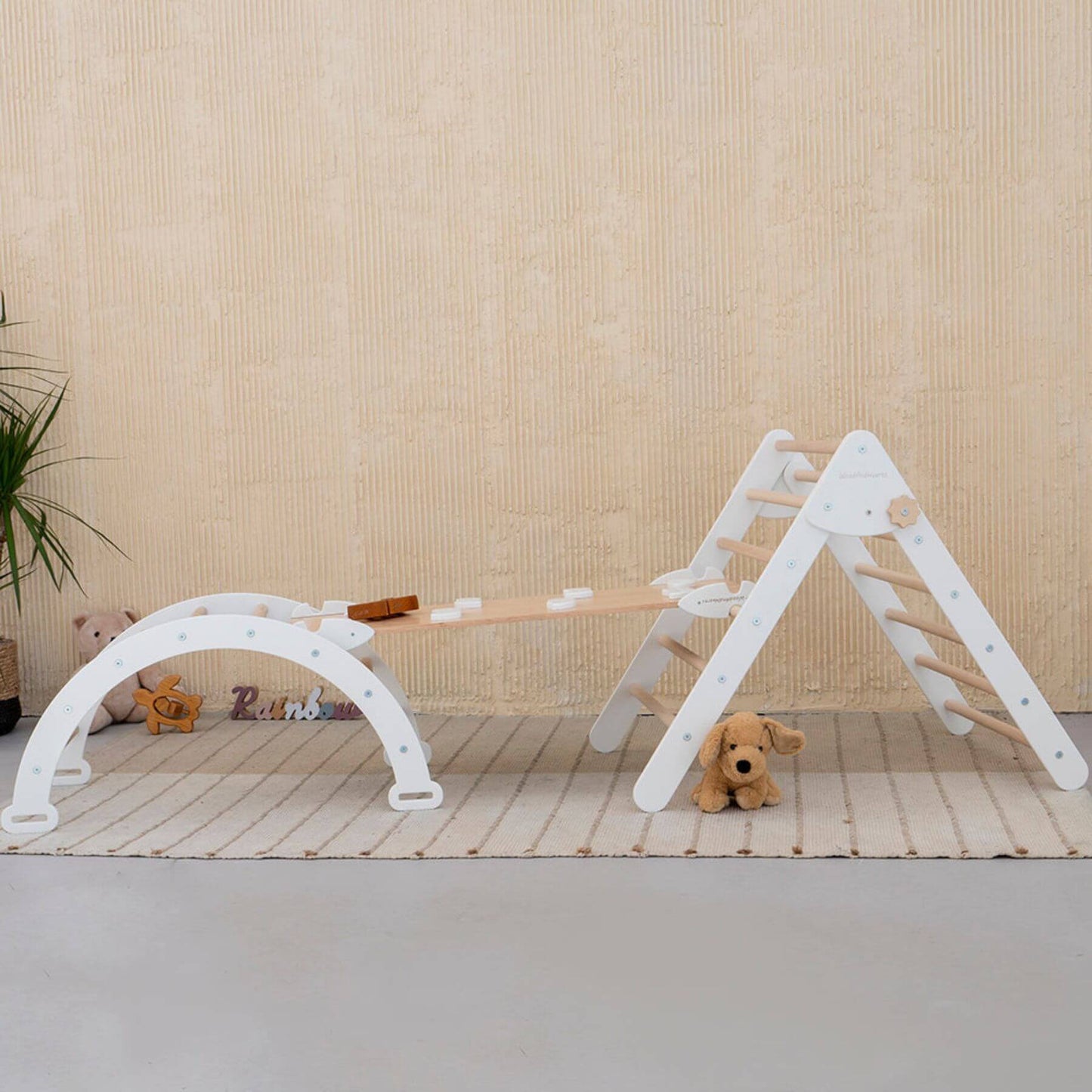 Wood and Hearts Montessori Climbing Set of 3