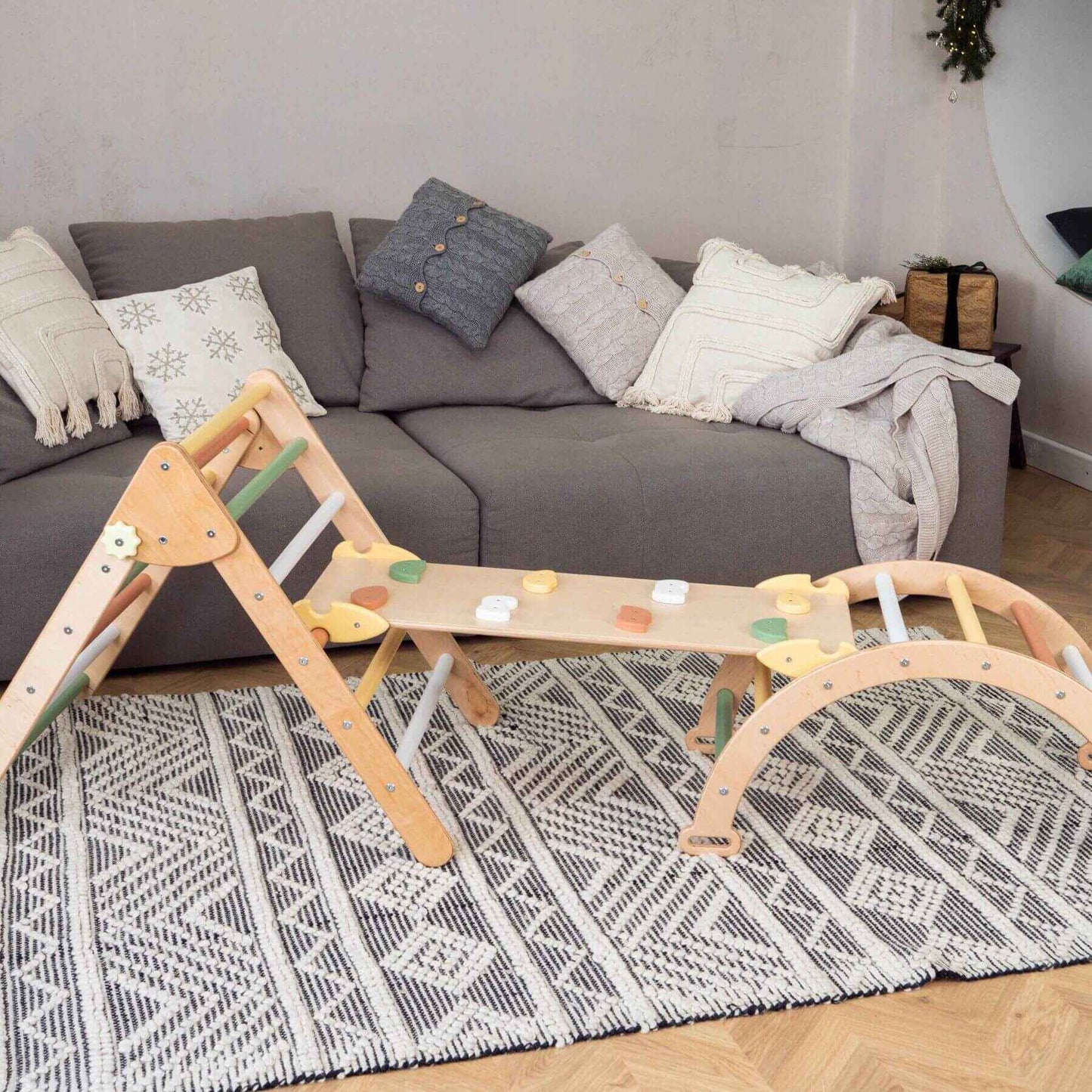 Wood and Hearts Montessori Climbing Set of 3