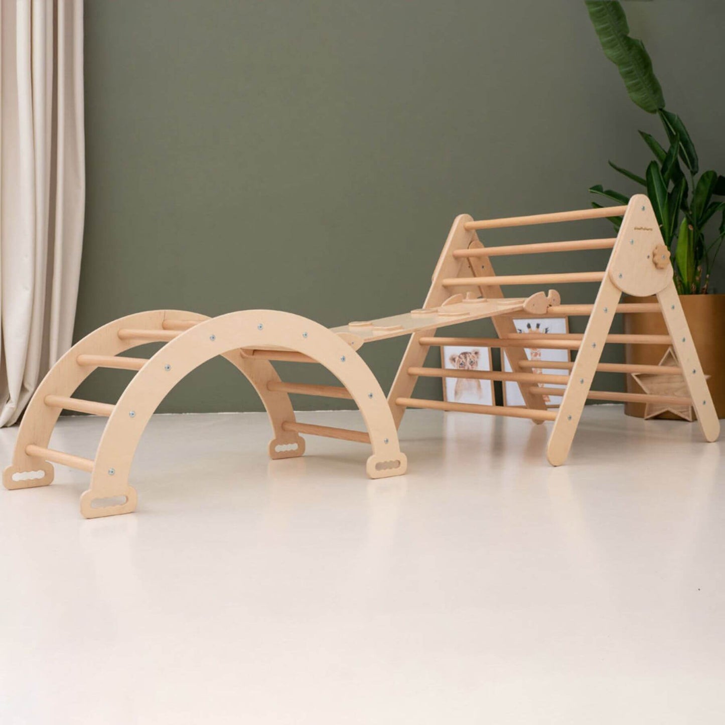 Wood and Hearts Montessori Climbing Set of 3
