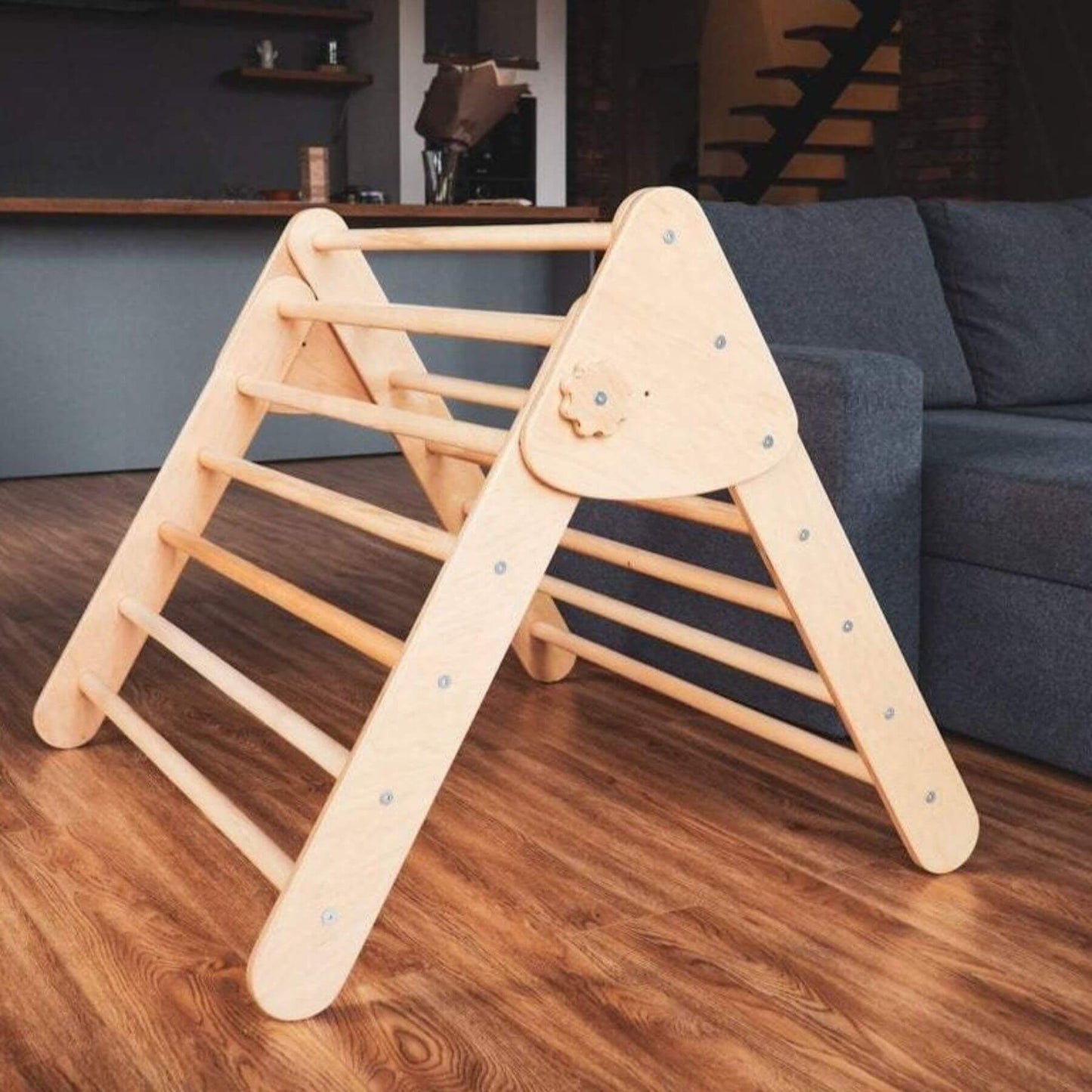 Wood and Hearts Montessori Foldable Triangle