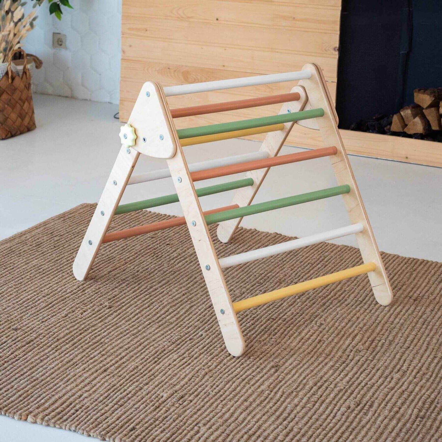Wood and Hearts Montessori Foldable Triangle Morning Light