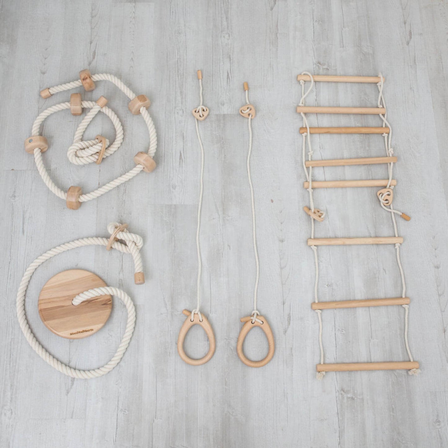Wood and Hearts Swedish Wall Accessories