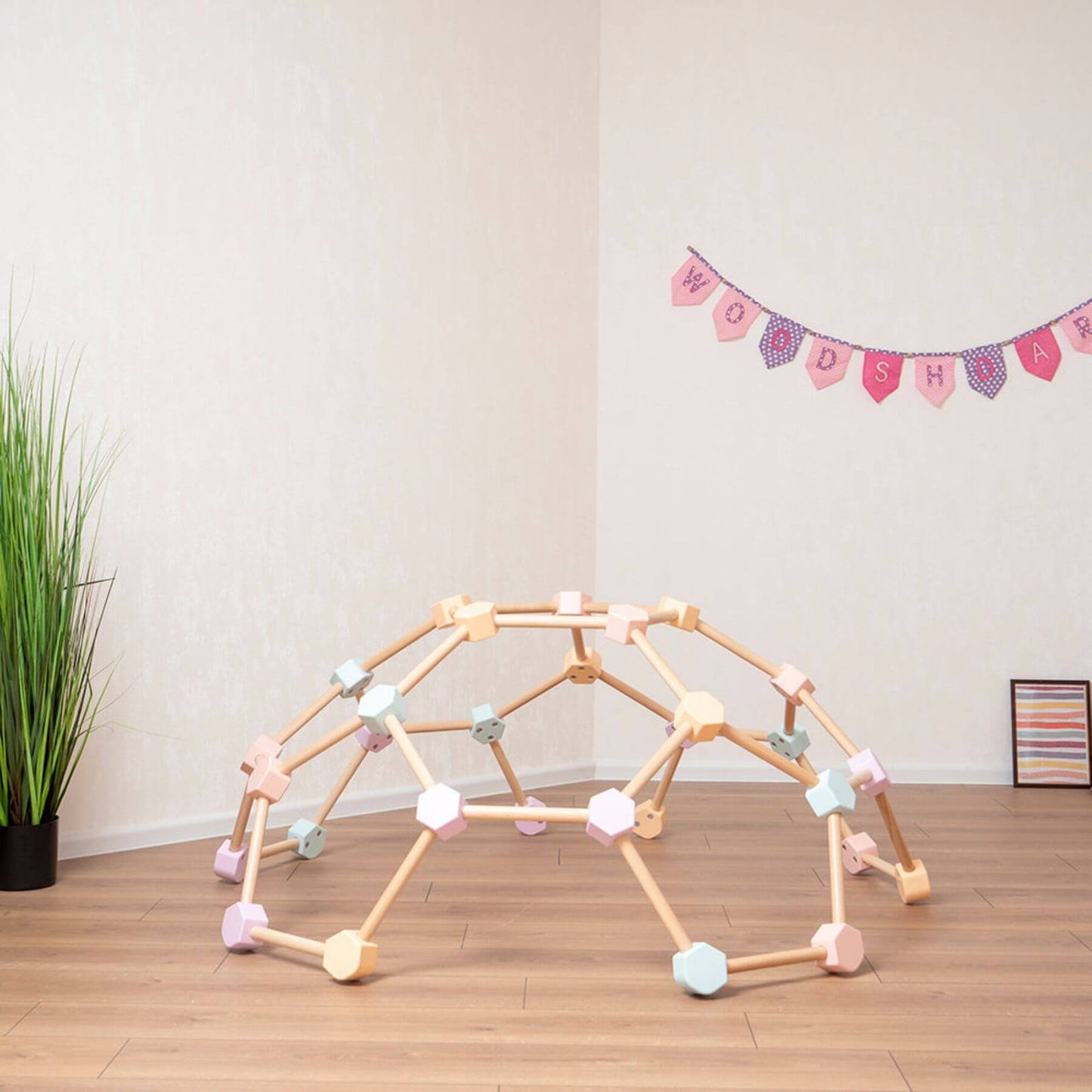 Wood and Hearts Wooden Climbing Dome