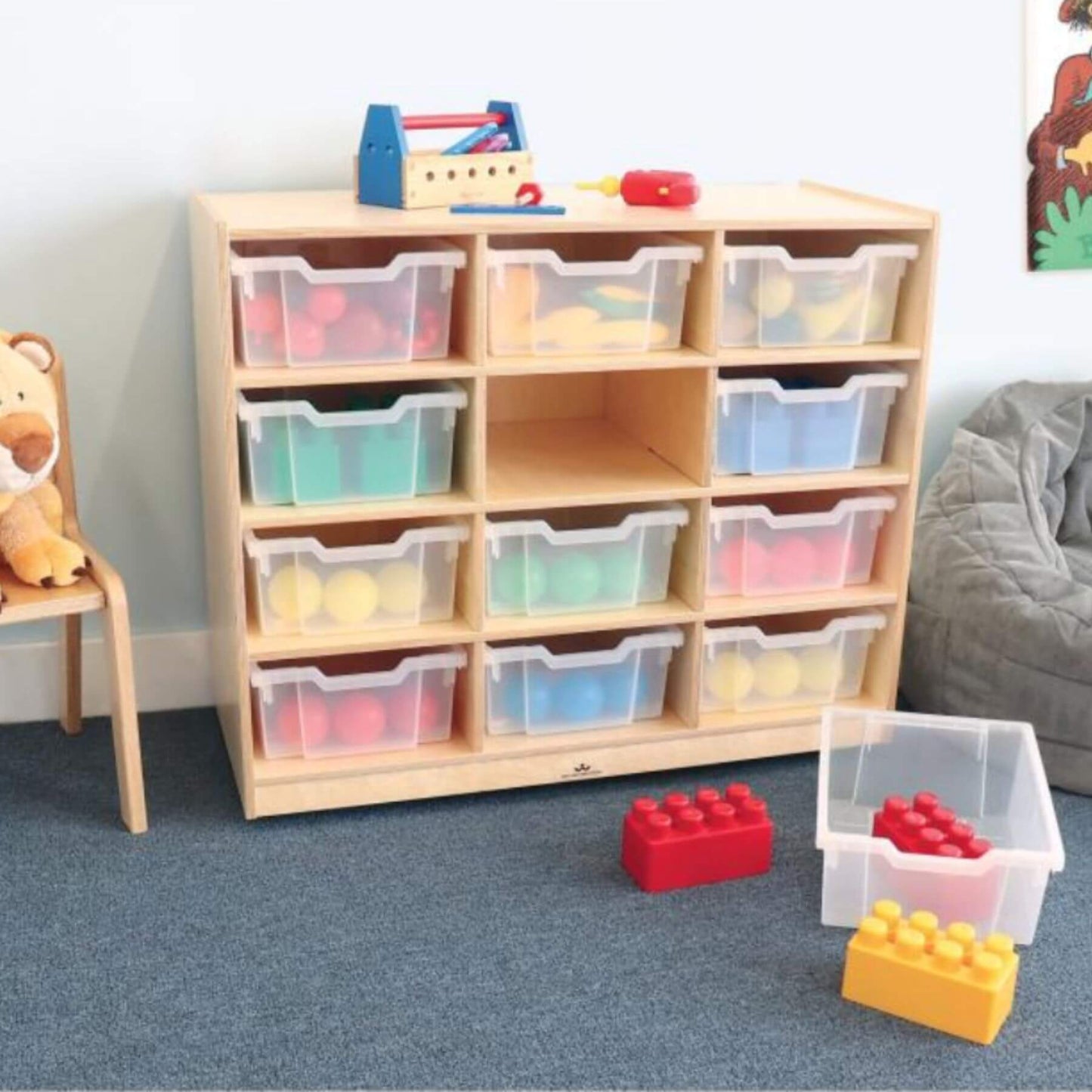 Whitney Brothers 12 Tray Mobile Storage Cabinet - Lifestyle