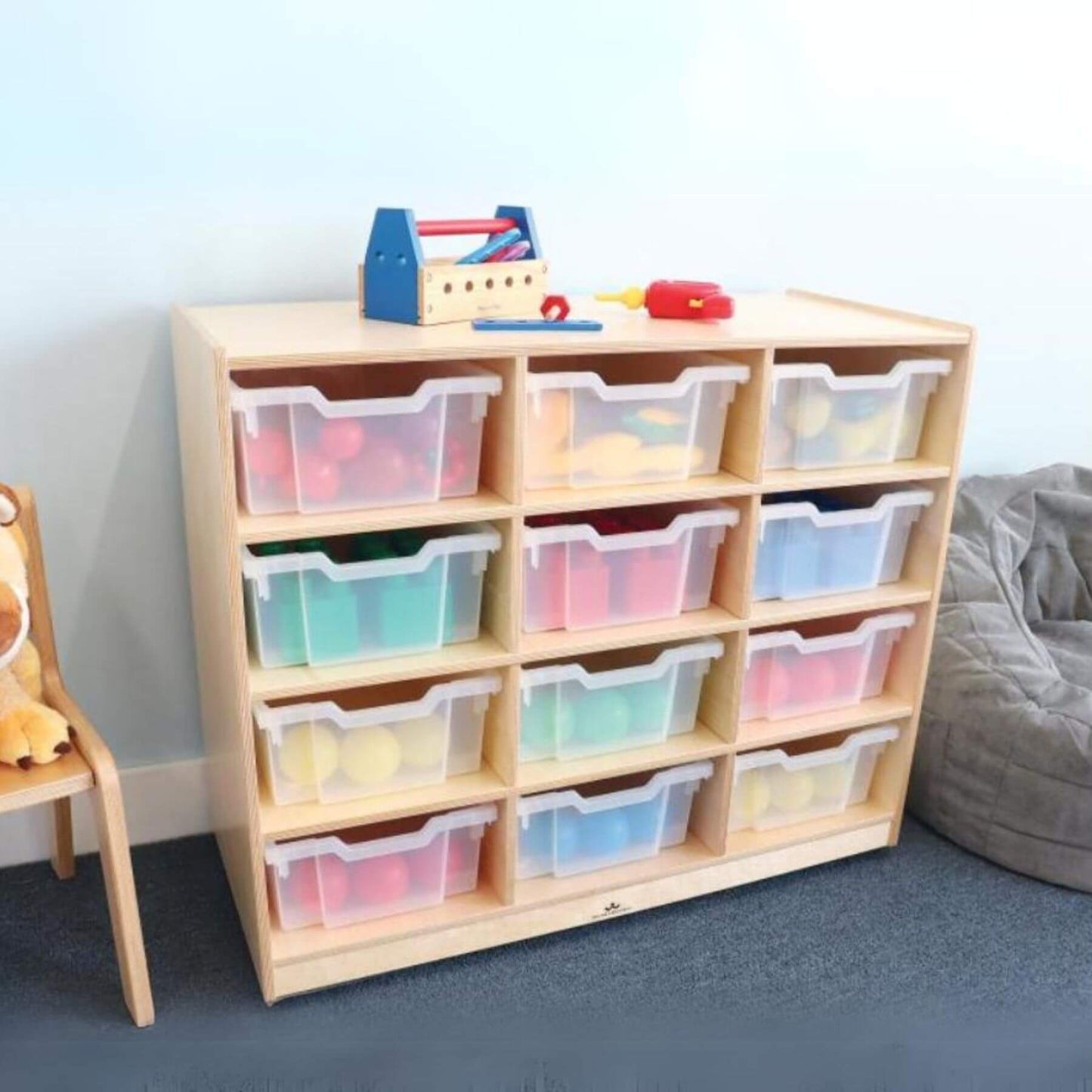 Whitney Brothers 12 Tray Mobile Storage Cabinet - Lifestyle