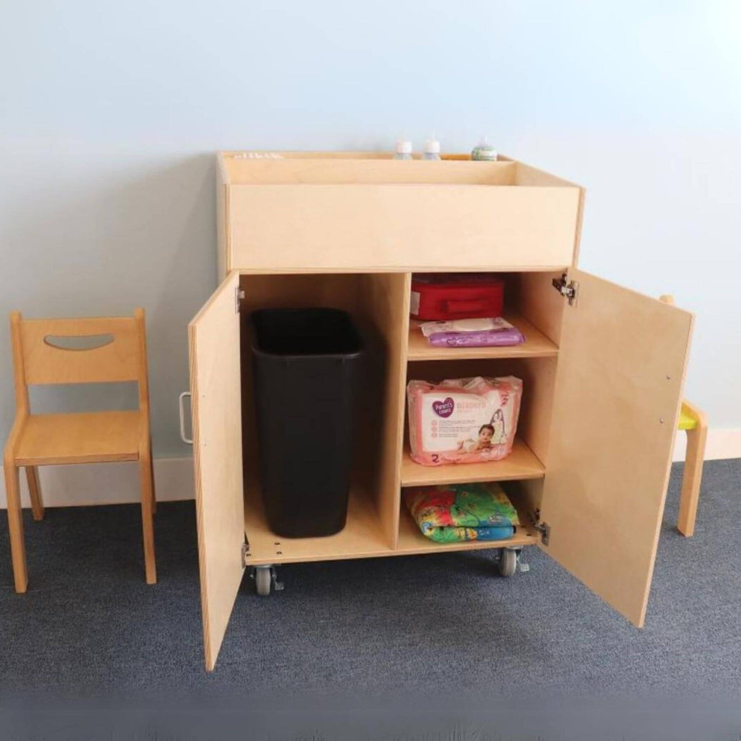 Whitney Brothers EZ Access Mobile Changing Cabinet - Lifestyle