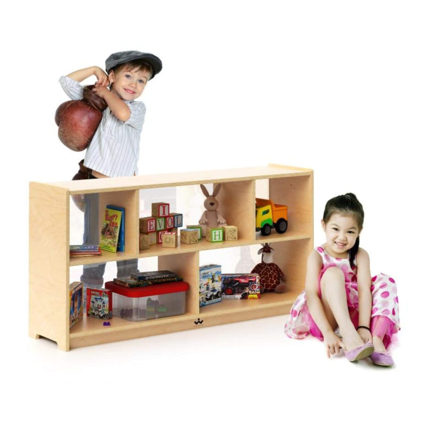 Whitney Brothers Acrylic Back Storage Cabinet 24H