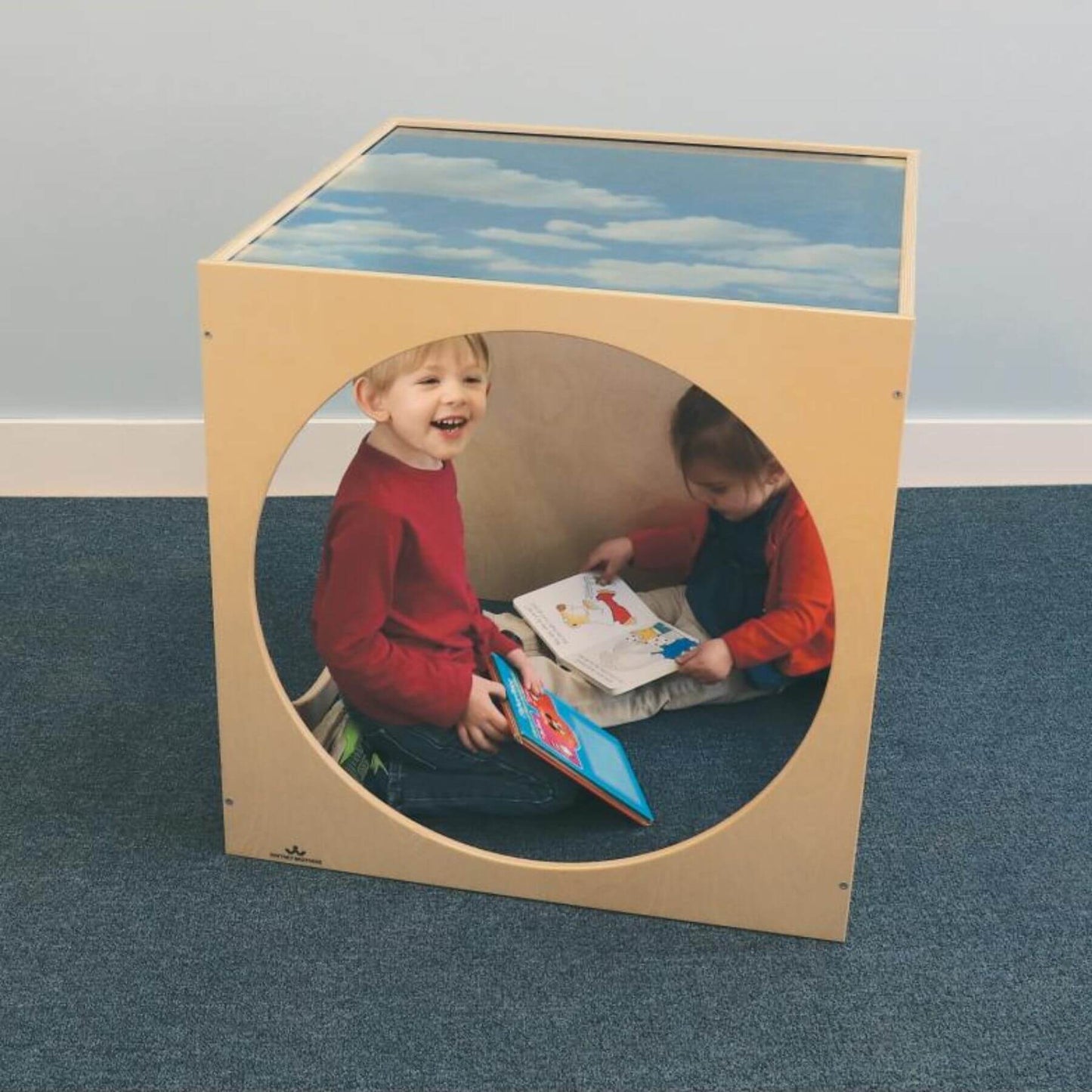 Whitney Brothers Acrylic Sky Top Playhouse Cube With Floor Mat - Lifestyle