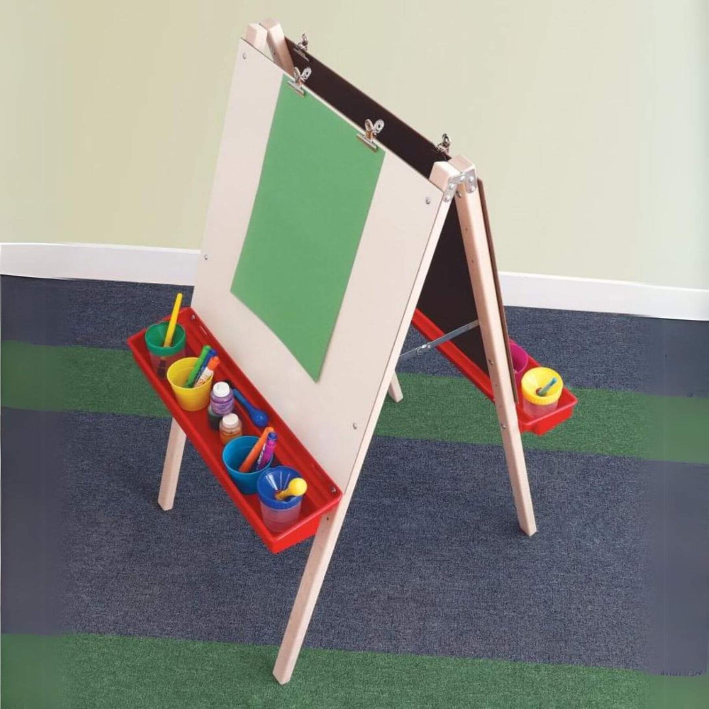 Whitney Brothers Adjustable Double Easel With Dry Erase Panels - Lifestyle