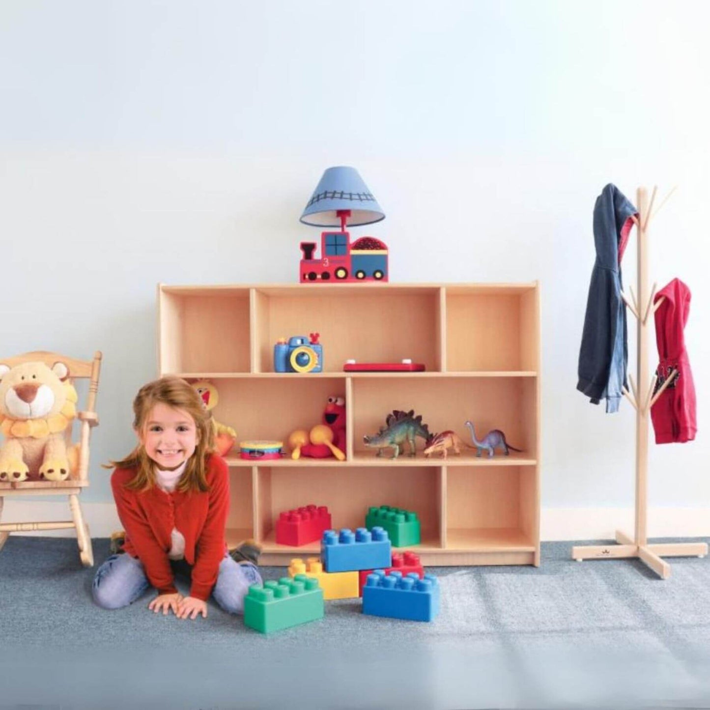 Whitney Brothers Basic Single Storage Shelf Cabinet 36H - Lifestyle