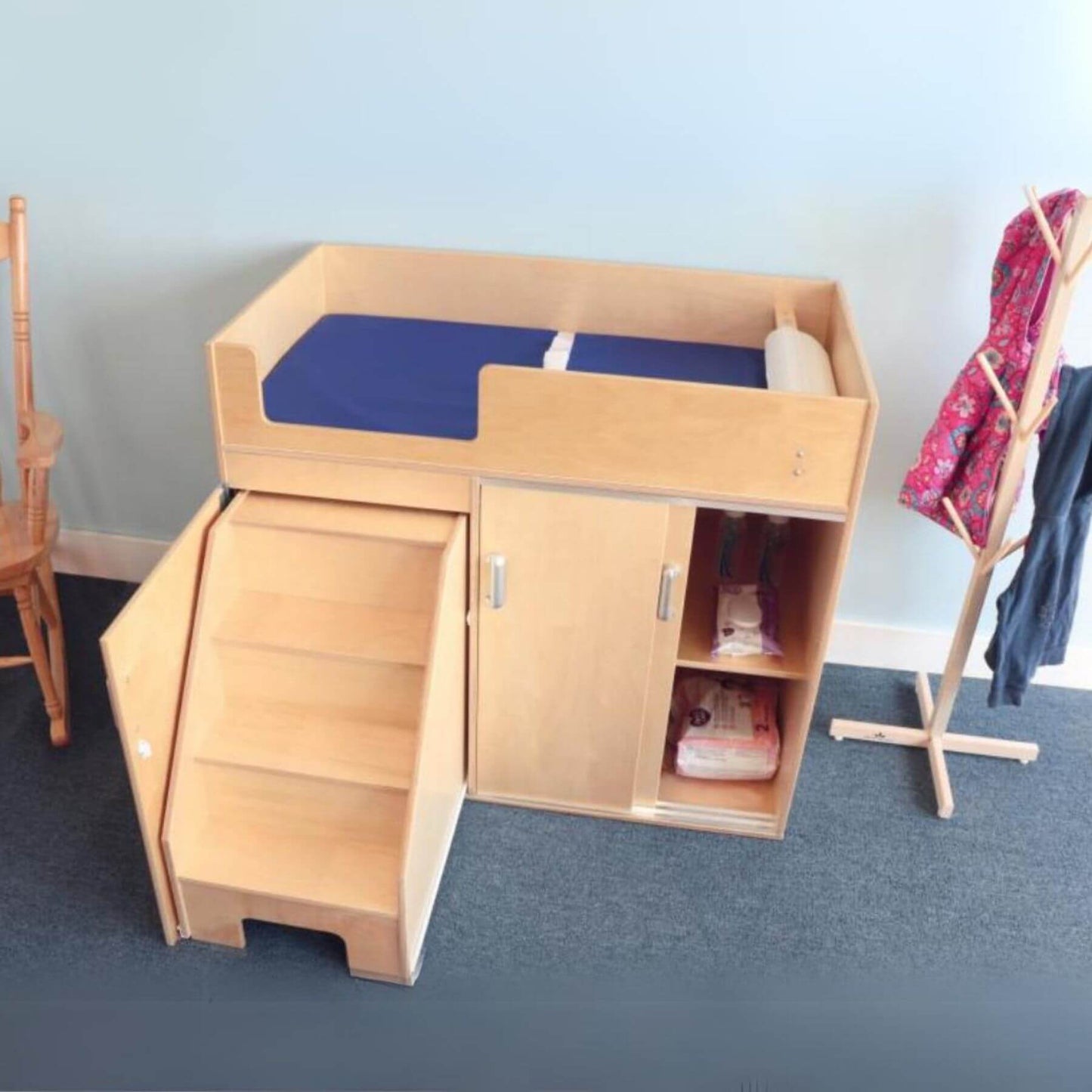 Whitney Brothers EZ Step Up Toddler Changing Cabinet - Lifestyle