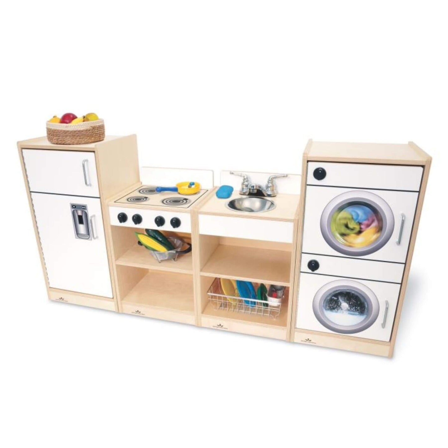Whitney Brothers Let's Play Toddler Kitchen Ensemble White