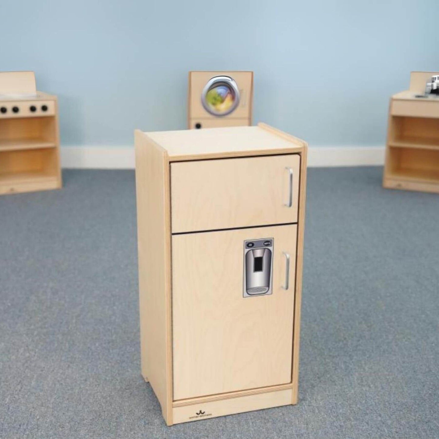 Whitney Brothers Let's Play Toddler Refrigerator Natural - Lifestyle