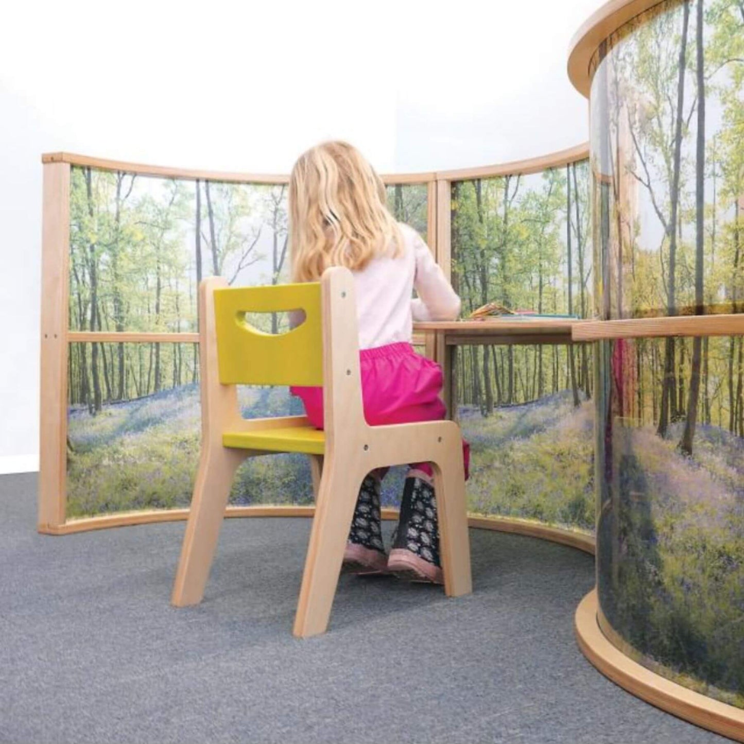 Whitney Brothers Nature View Curved Divider Panel 36H - Lifestyle