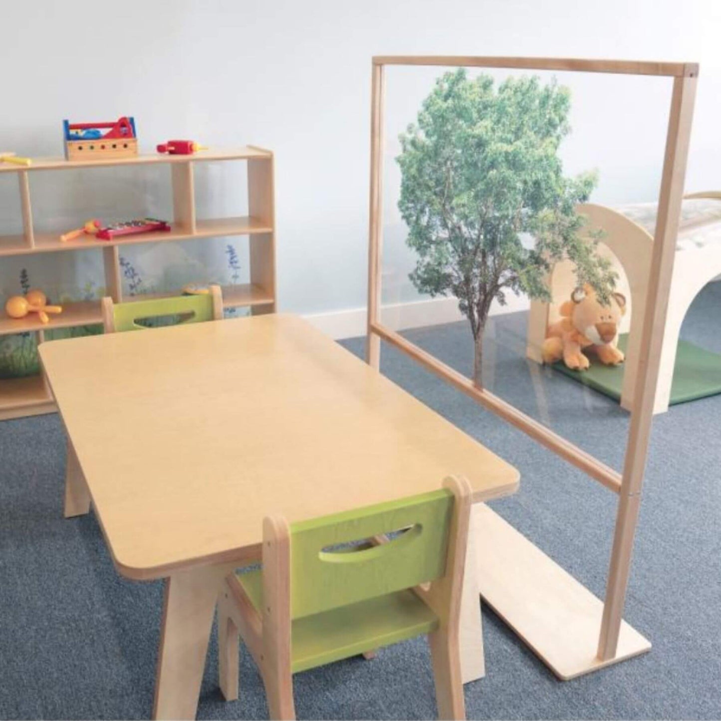 Whitney Brothers Nature View Floor Standing Partition 48W - Lifestyle