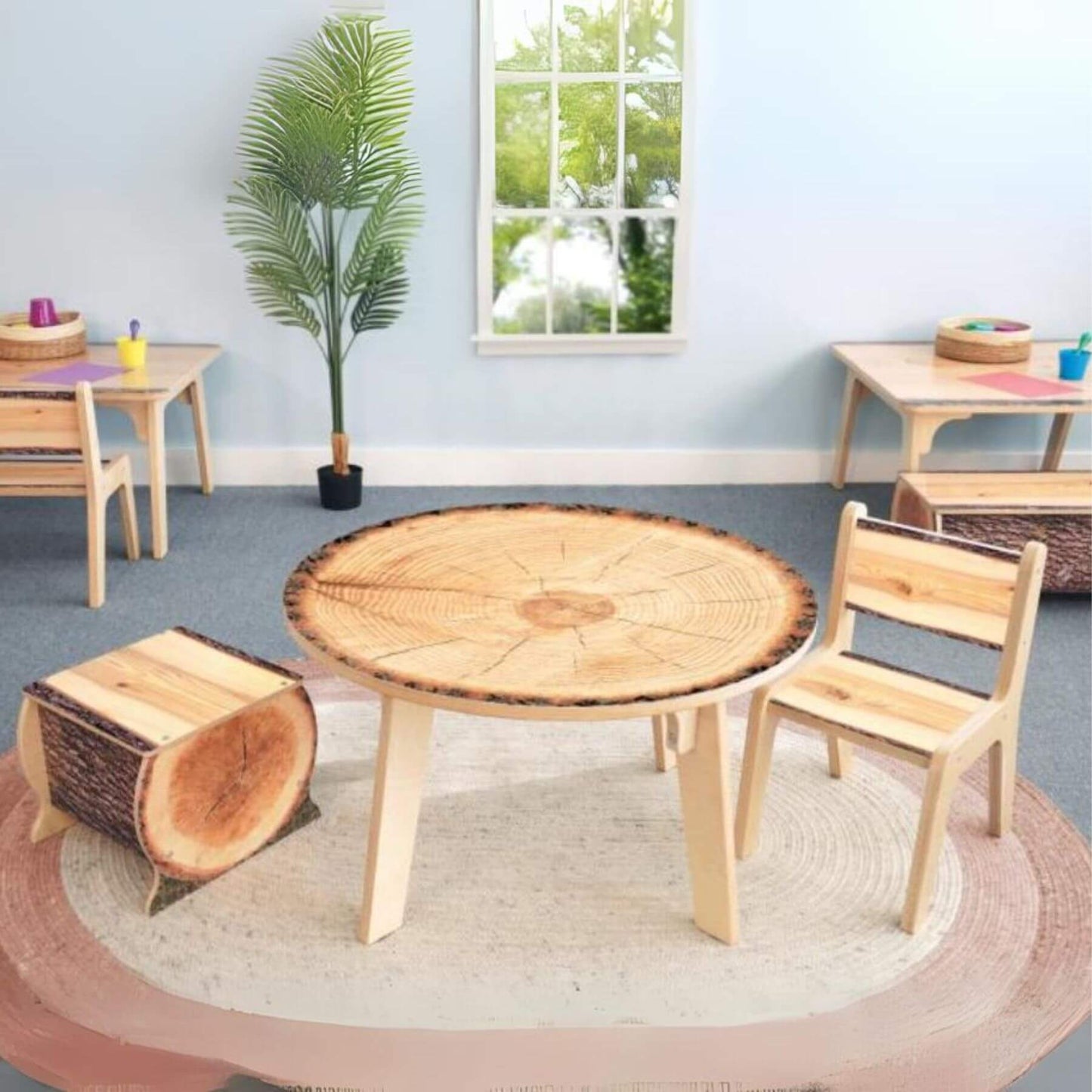 Whitney Brothers Nature View Live Edge Chair 10H - LIfestyle