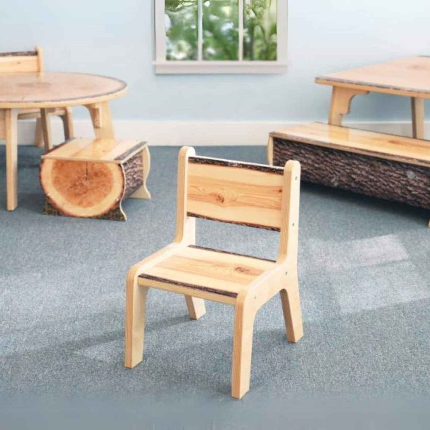 Whitney Brothers Nature View Live Edge Chair 10H - Lifestyle