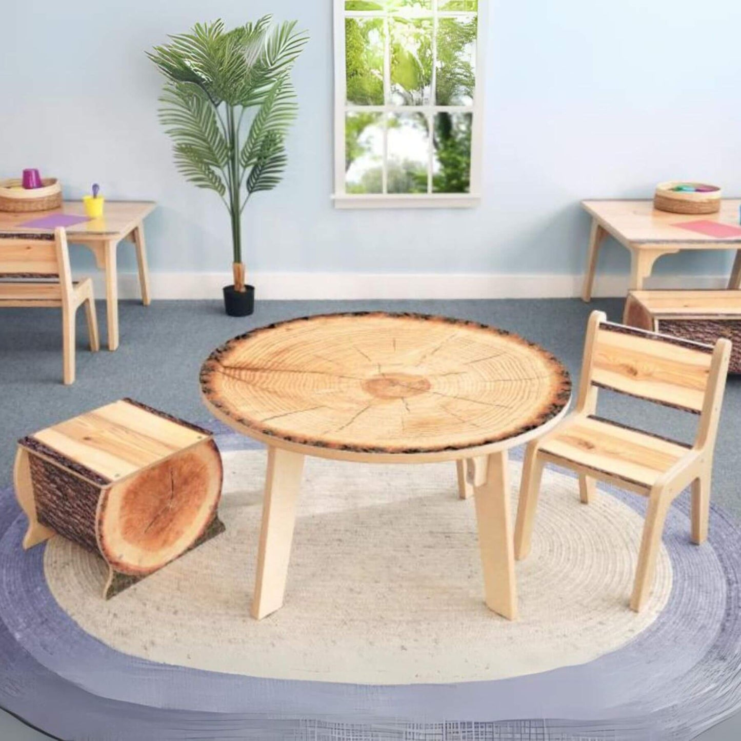 Whitney Brothers Nature View Live Edge Chair 12H - Lifestyle