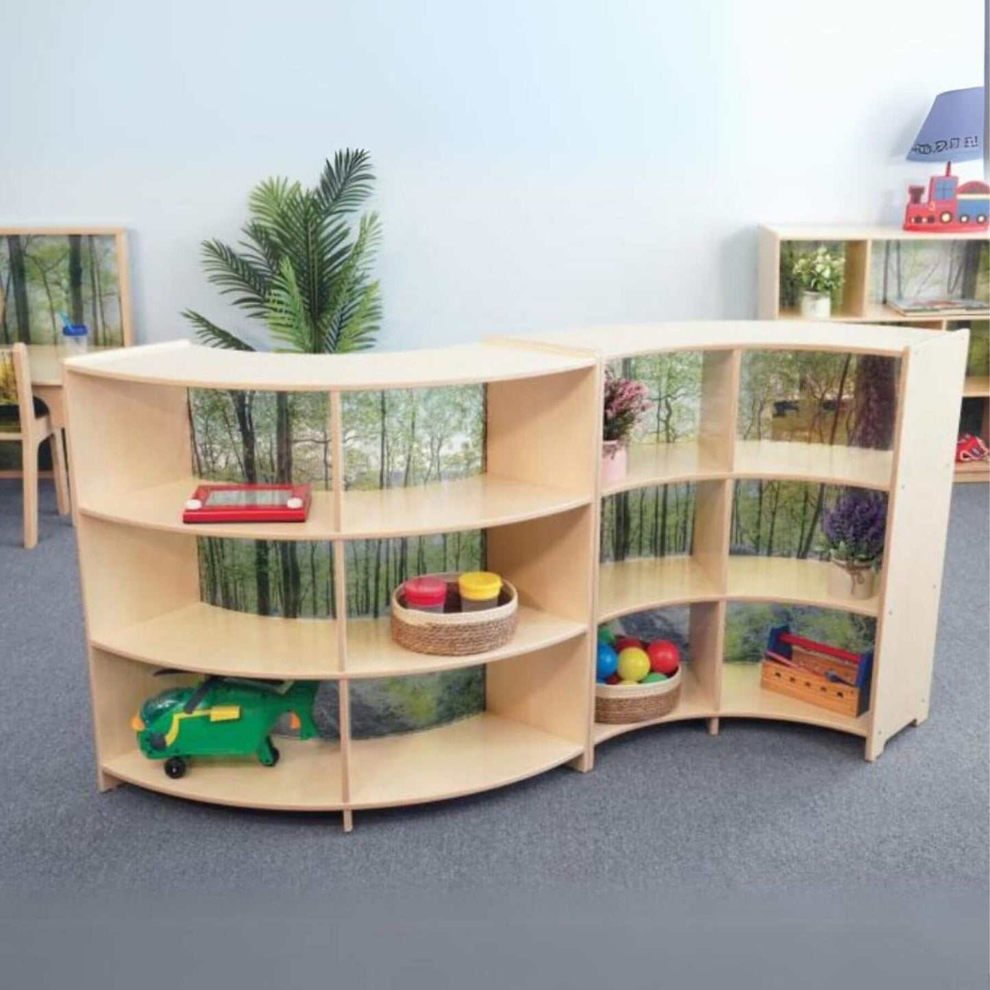 Whitney Brothers Nature View Serenity Curve-In and Curve-Out Cabinet