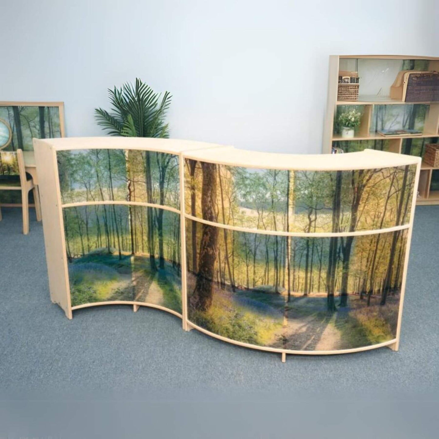 Whitney Brothers Nature View Serenity Curve-In and Curve-Out Cabinet