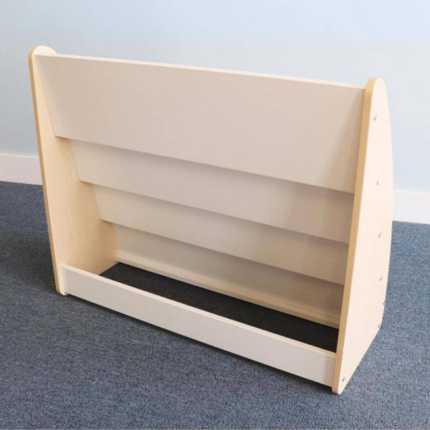 Back View of Whitney Brothers New Wave Melamine Book Display