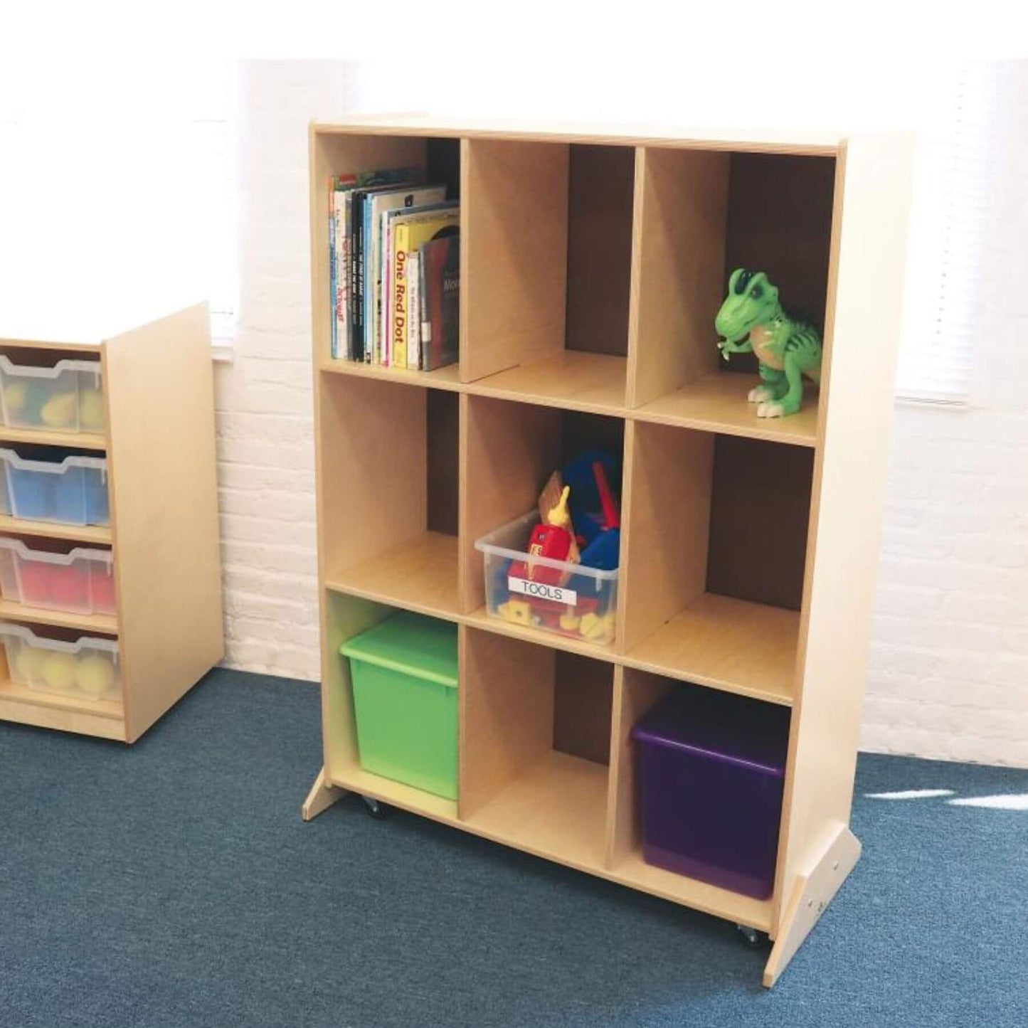 Cube Side of Whitney Brothers Nine Cubby Storage And Teaching Center
