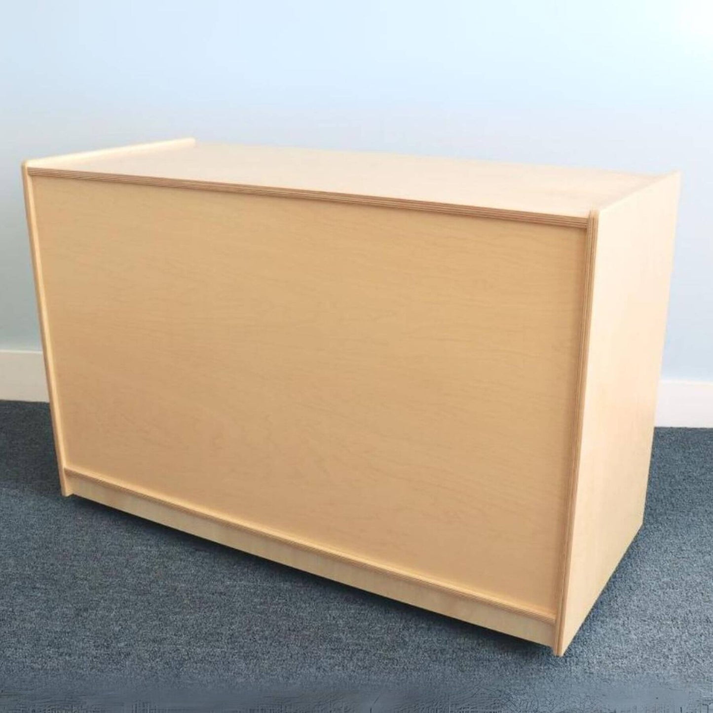 Back View of Whitney Brothers Nine Tray Mobile Storage Cabinet