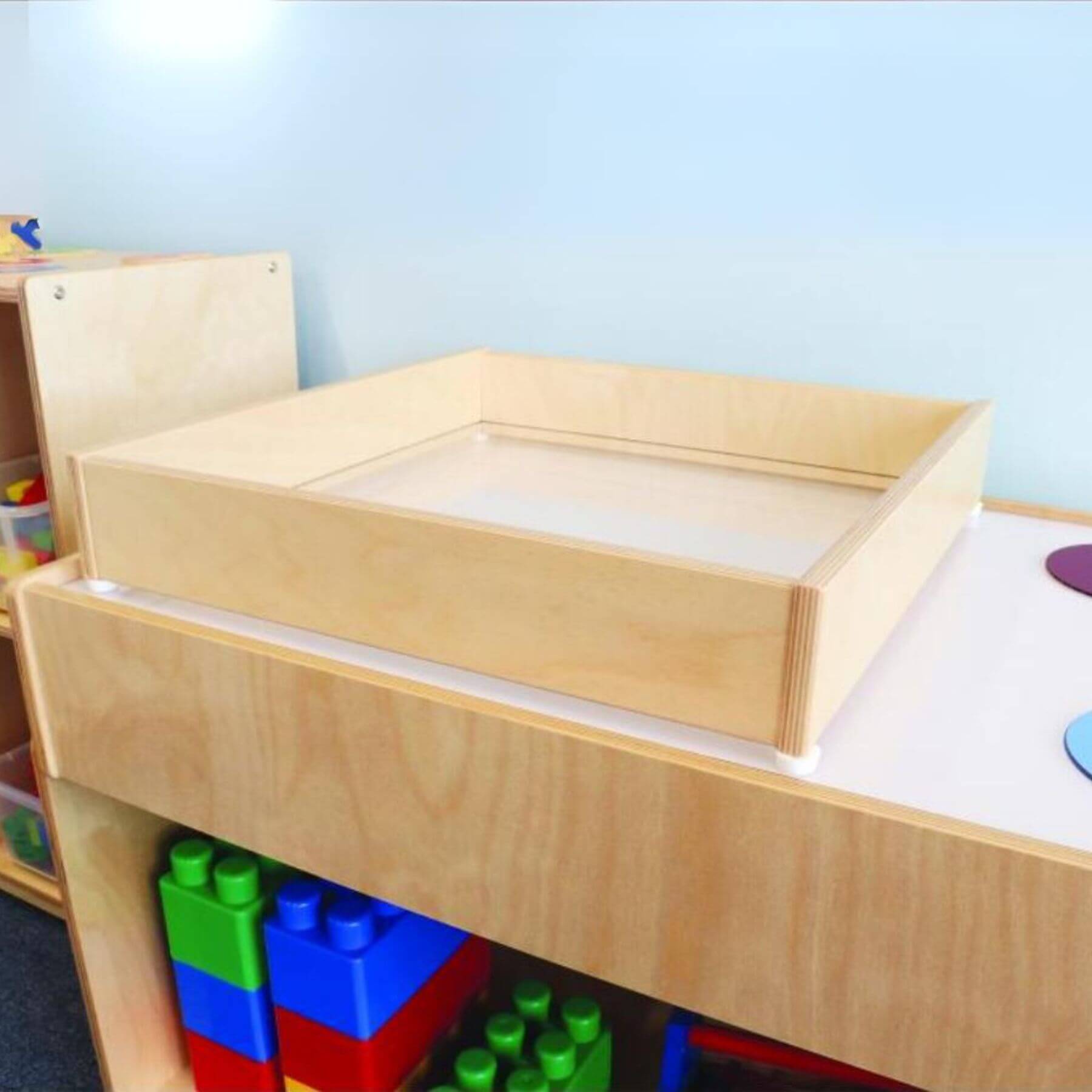 Whitney Brothers Sand Box on a Light Table