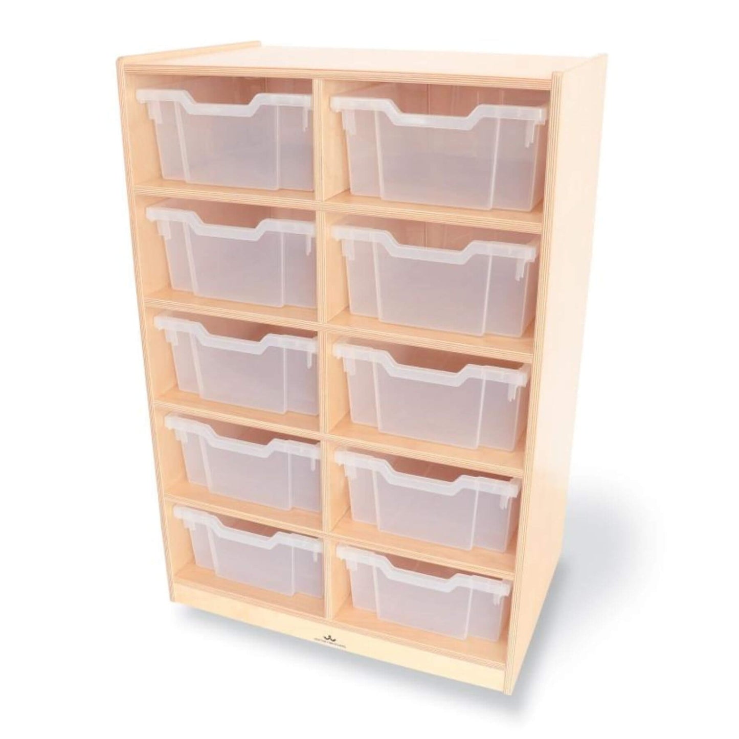 Whitney Brothers 10 Cubby Mobile Tray Storage Cabinet